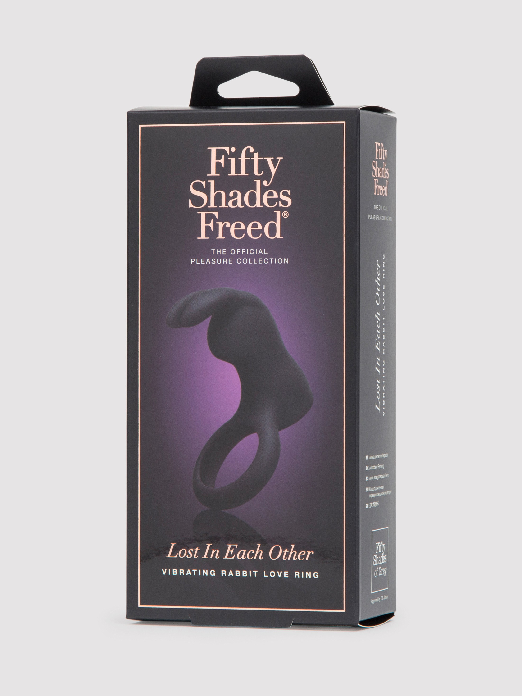 Fifty Shades Freed Lost in Each Other Rechargeable Rabbit Love Ring, Purple, hi-res