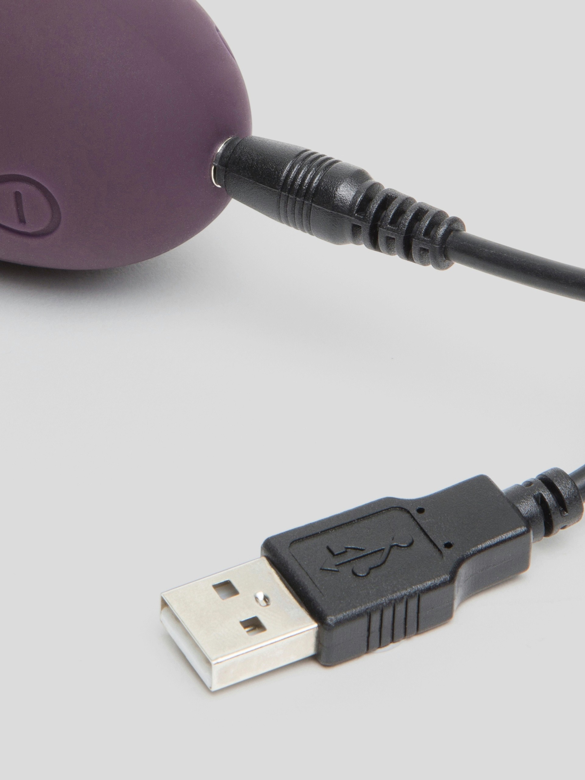 Fifty Shades Freed Come to Bed Rechargeable Slimline G-Spot Rabbit Vibrator, Purple, hi-res