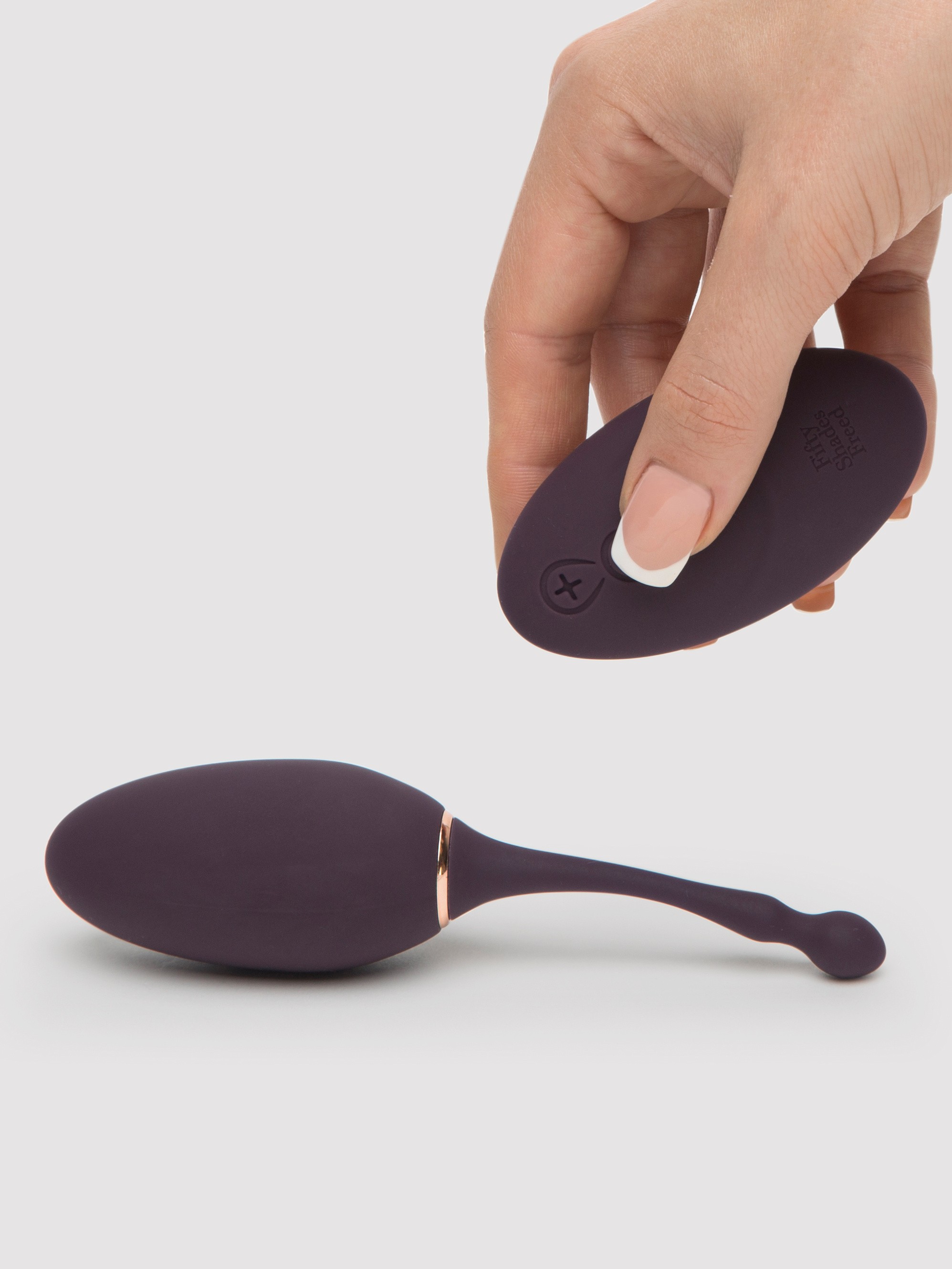 Fifty Shades Freed I've Got You Rechargeable Remote Control Love Egg, Purple, hi-res