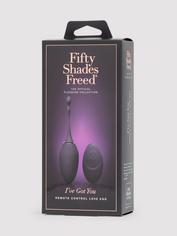 Fifty Shades Freed I've Got You Rechargeable Remote Control Love Egg, Purple, hi-res