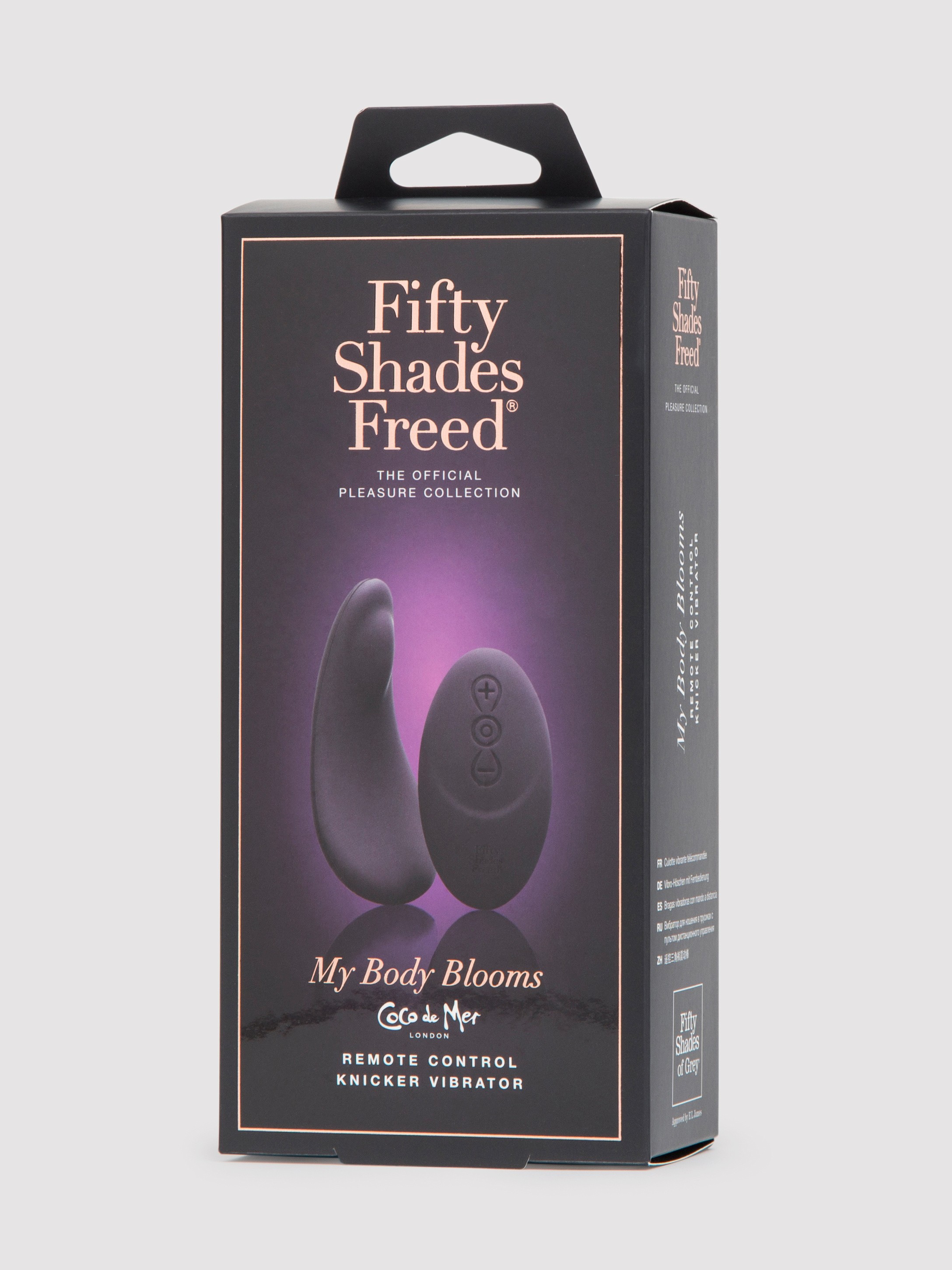 Fifty Shades Freed My Body Blooms Rechargeable Knicker Vibrator with Remote, Purple, hi-res