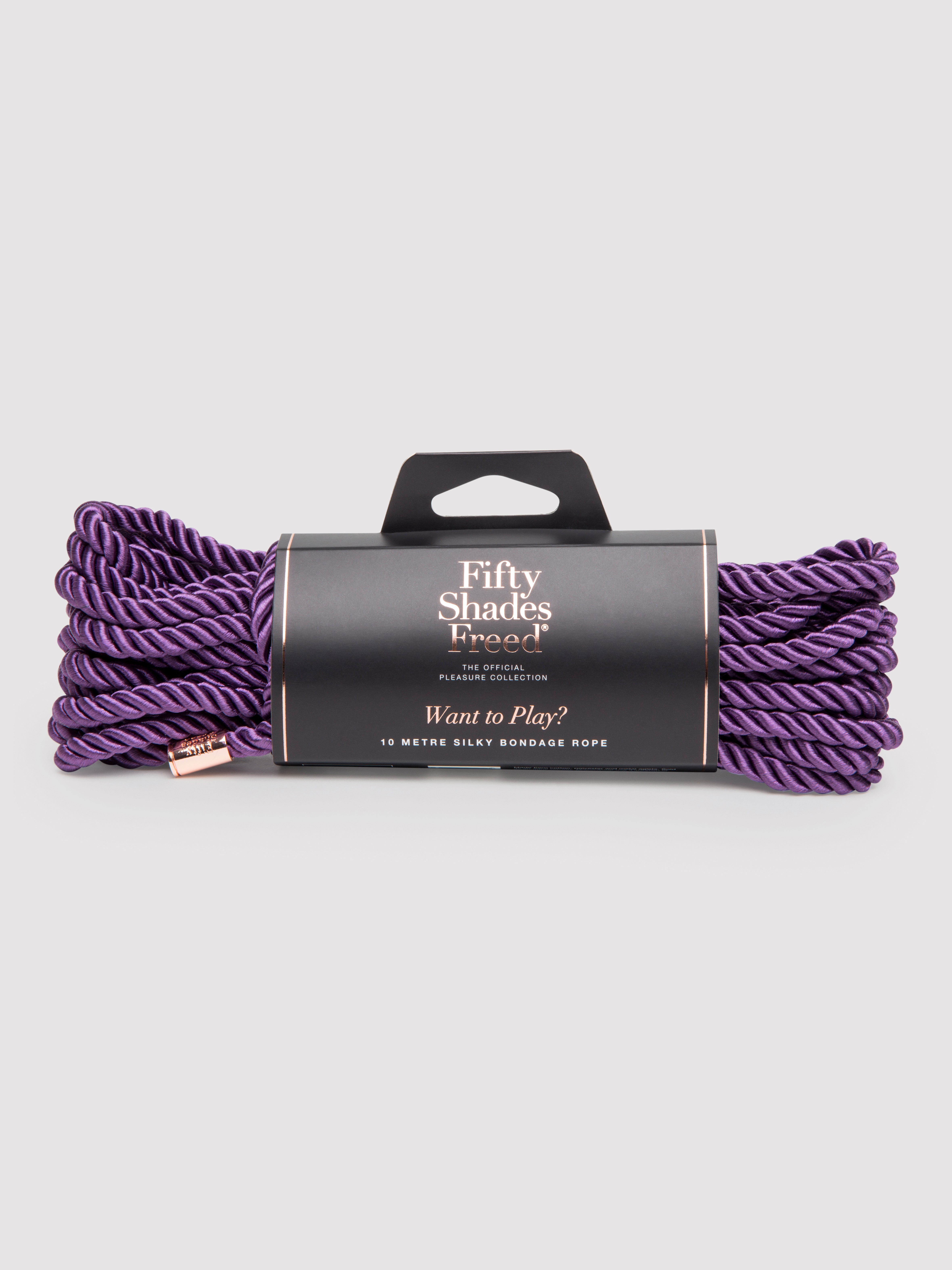 Fifty Shades Freed Want to Play? 10m Silky Rope, Purple, hi-res