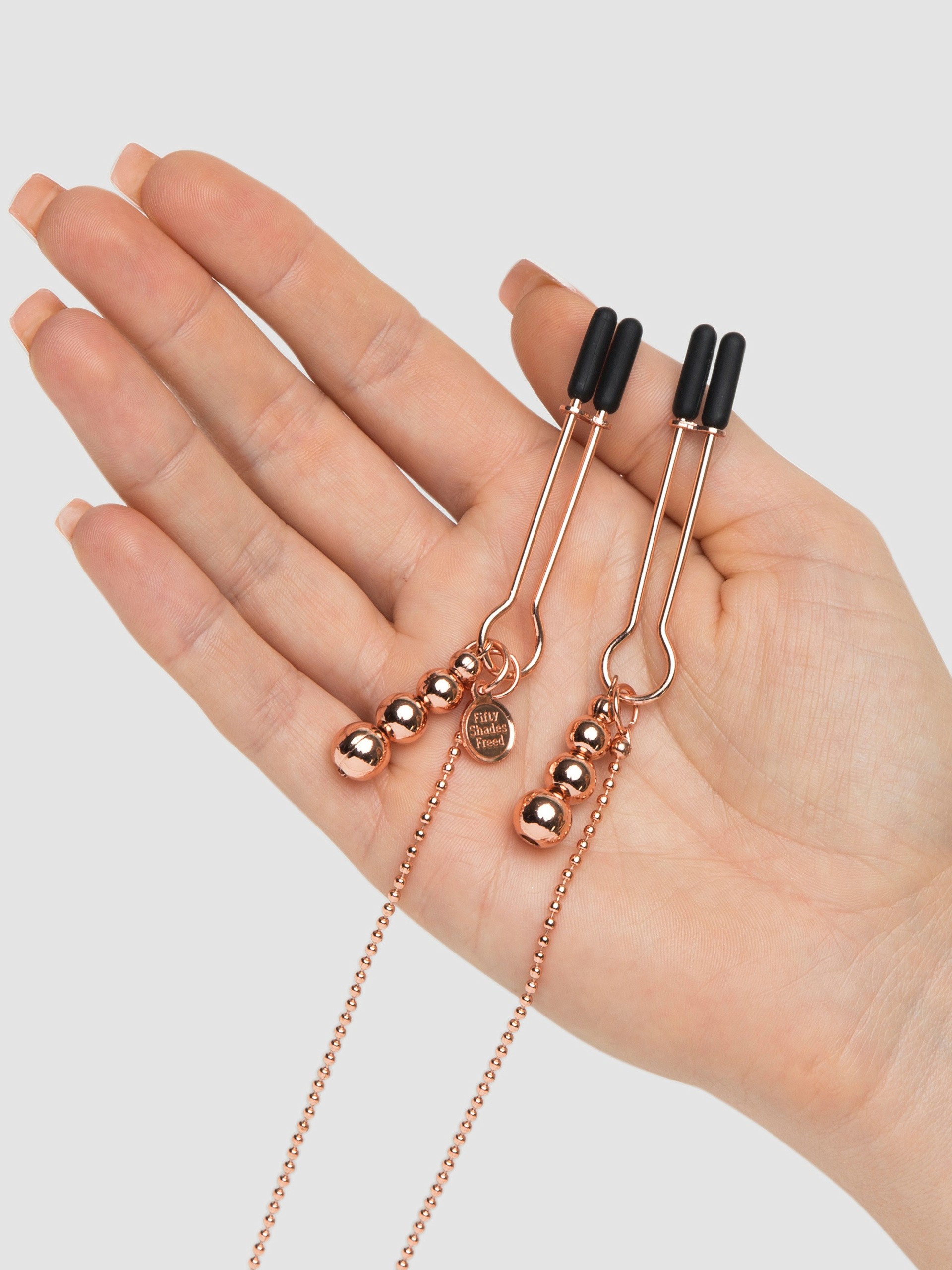 Fifty Shades Freed All Sensation Nipple and Clitoral Chain, Gold, hi-res