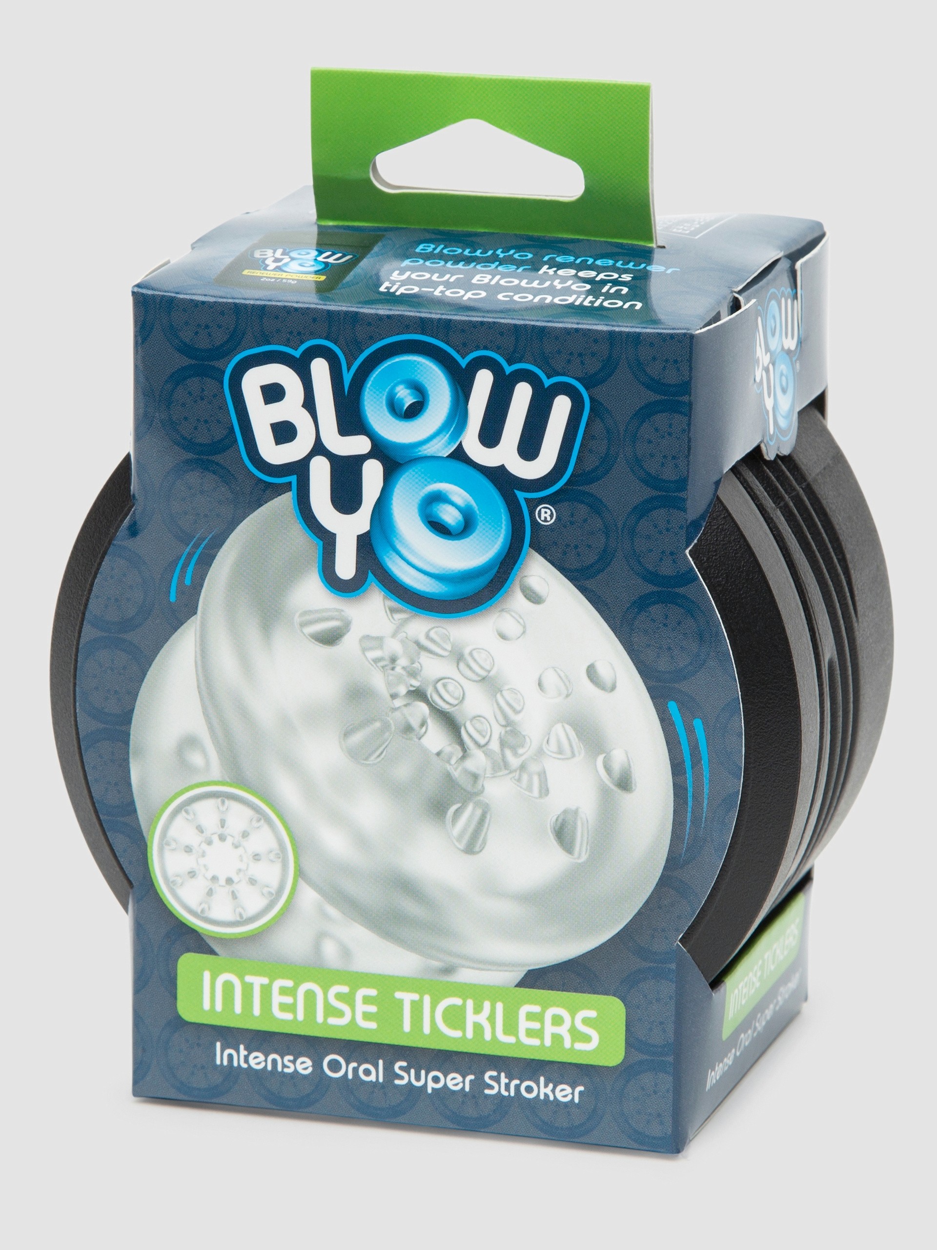 BlowYo Intense Ticklers Textured Blowjob Stroker, Clear, hi-res