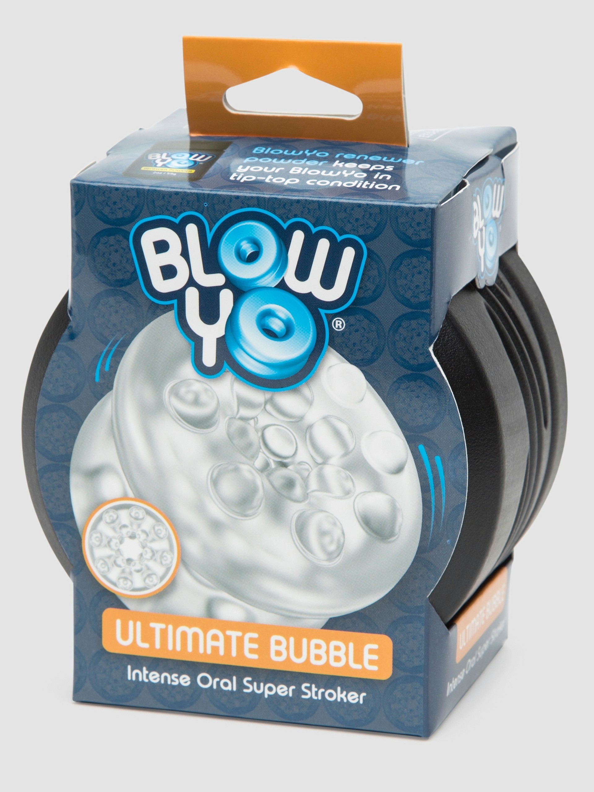 BlowYo Ultimate Bubble Textured Blowjob Stroker, Clear, hi-res