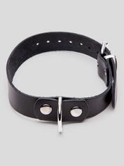 Bondage Boutique Leather Wrist to Collar Restraint, Black, hi-res