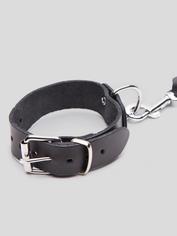Bondage Boutique Leather Wrist-to-Neck Restraint, Black, hi-res