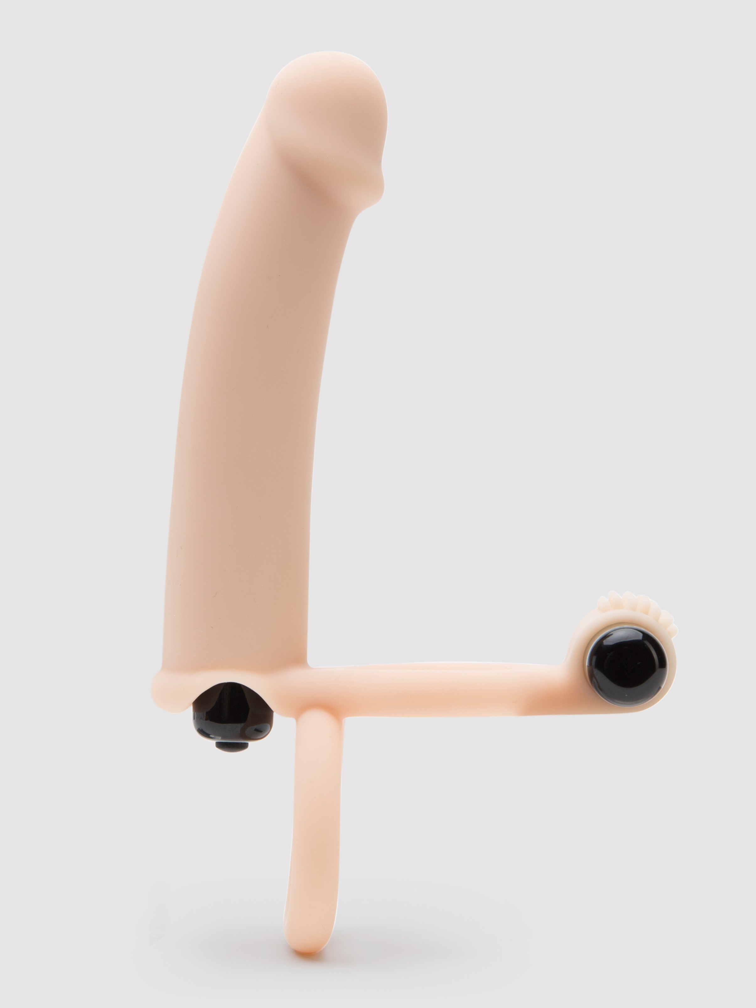 Lovehoney Double Fun Vibrating Double Penetration Strap-On, Flesh Pink, hi-res