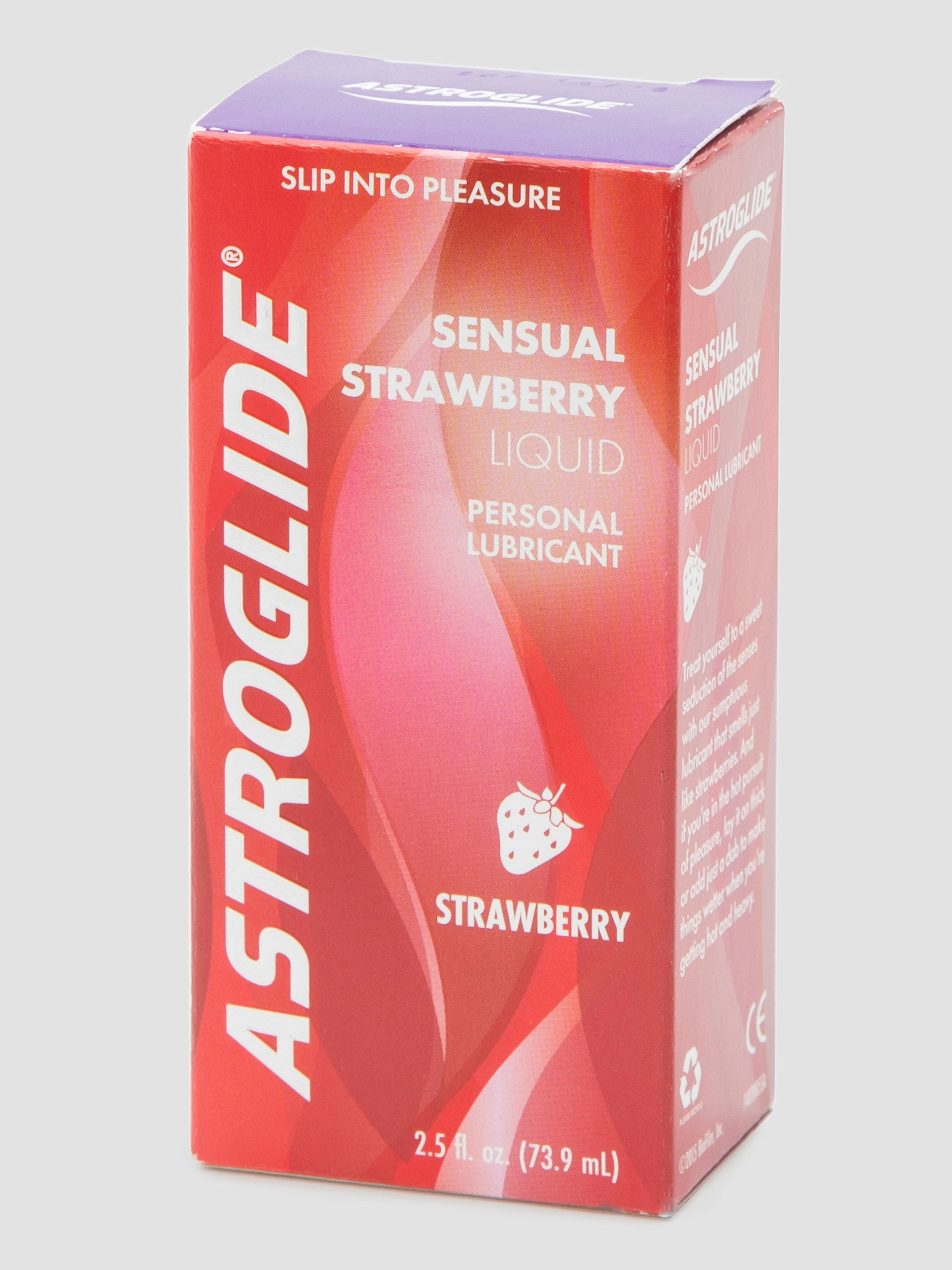 Astroglide Strawberry Flavored Lubricant 2.5 fl oz, , hi-res