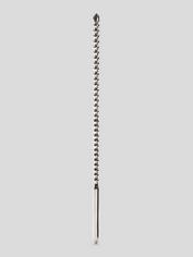 Penis Plug 8mm Double Ended Stainless Steel Ribbed Urethral Dilator, Silver, hi-res