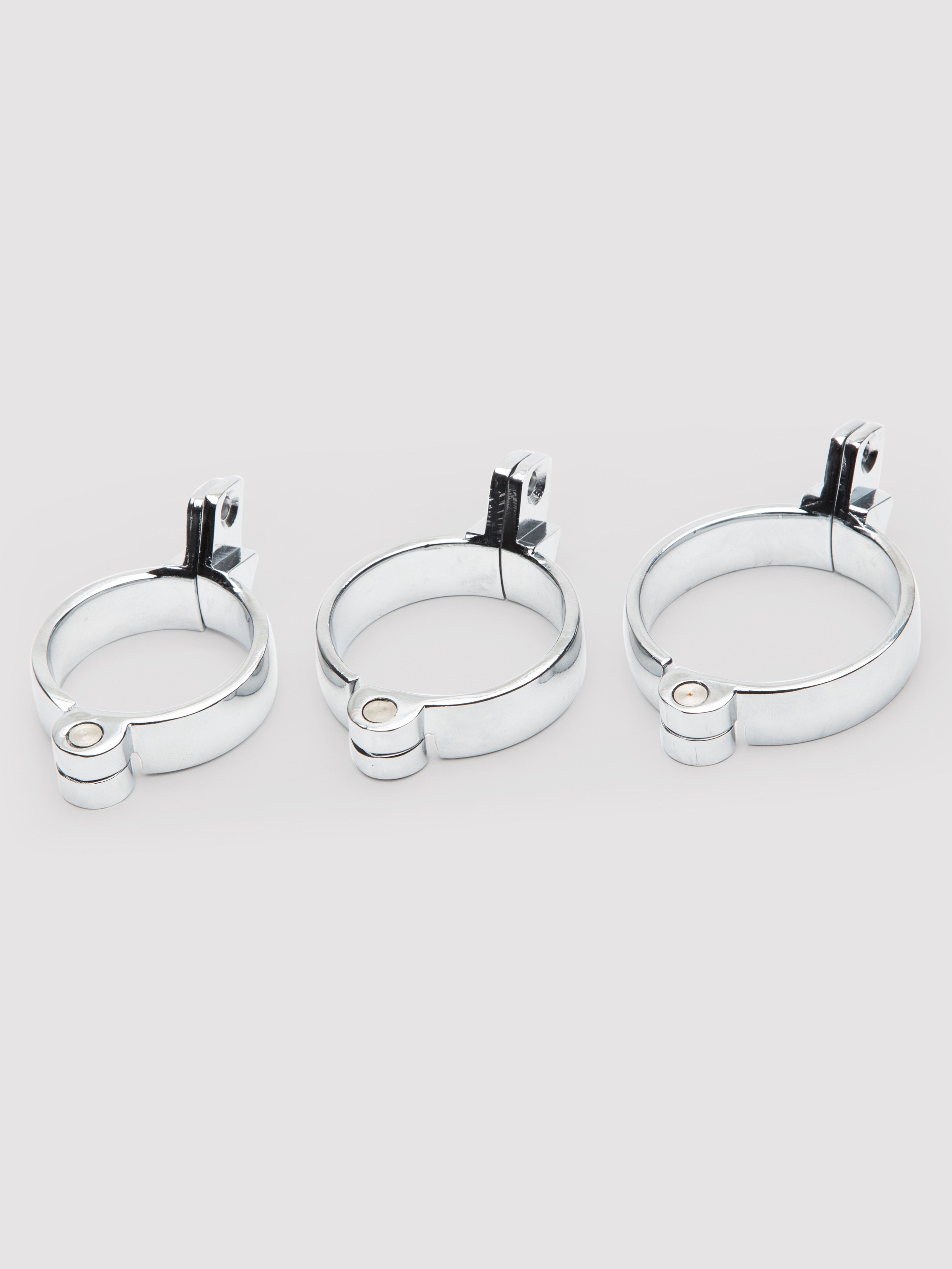 Impound Corkscrew Male Chastity Cage with Urethral Sound, Silver, hi-res