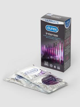 Durex Intense Ribbed and Dotted Latex Condoms (12 Pack)