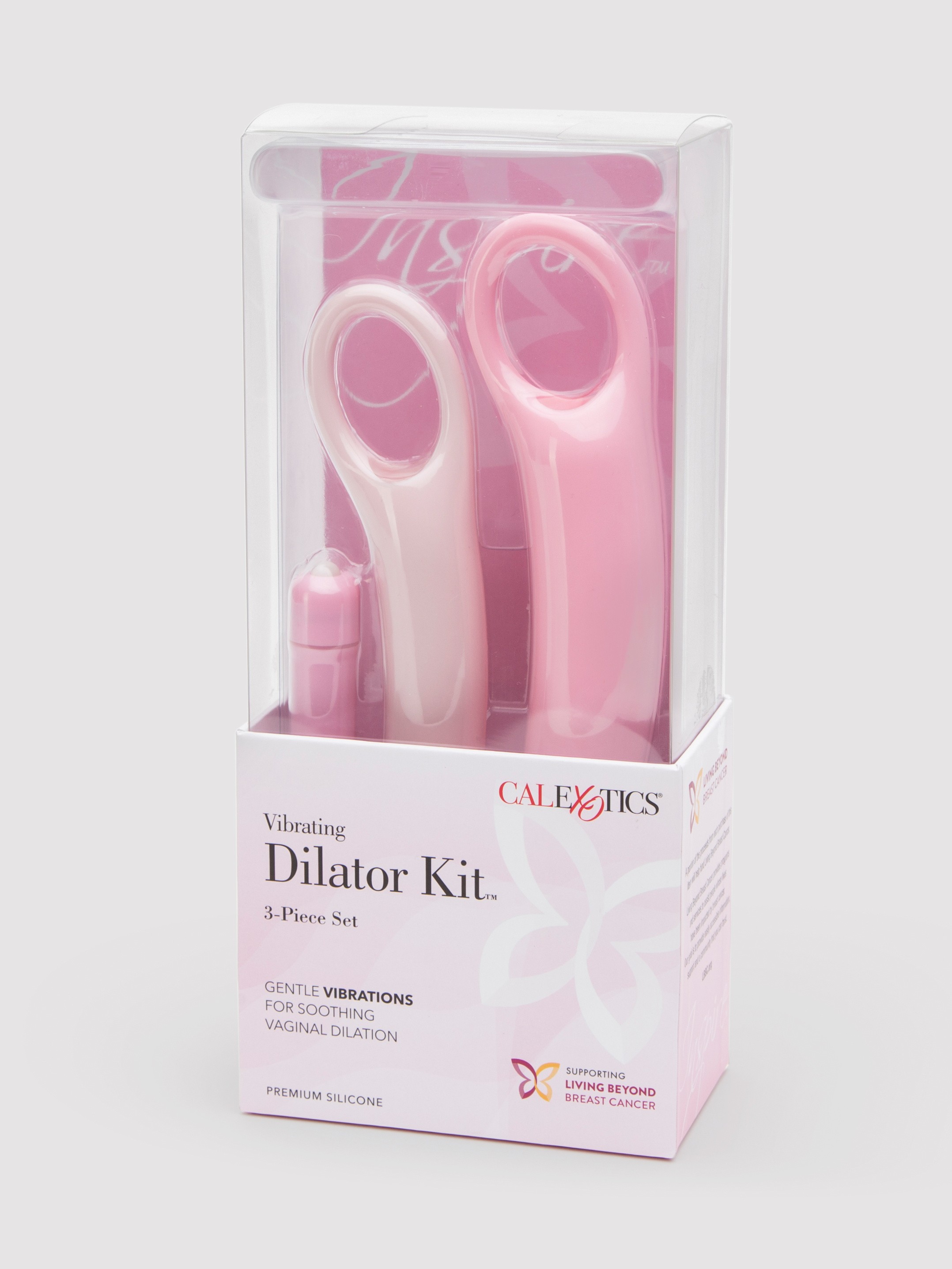 Inspire Vibrating Silicone Dilator Kit (3 Pieces), Pink, hi-res