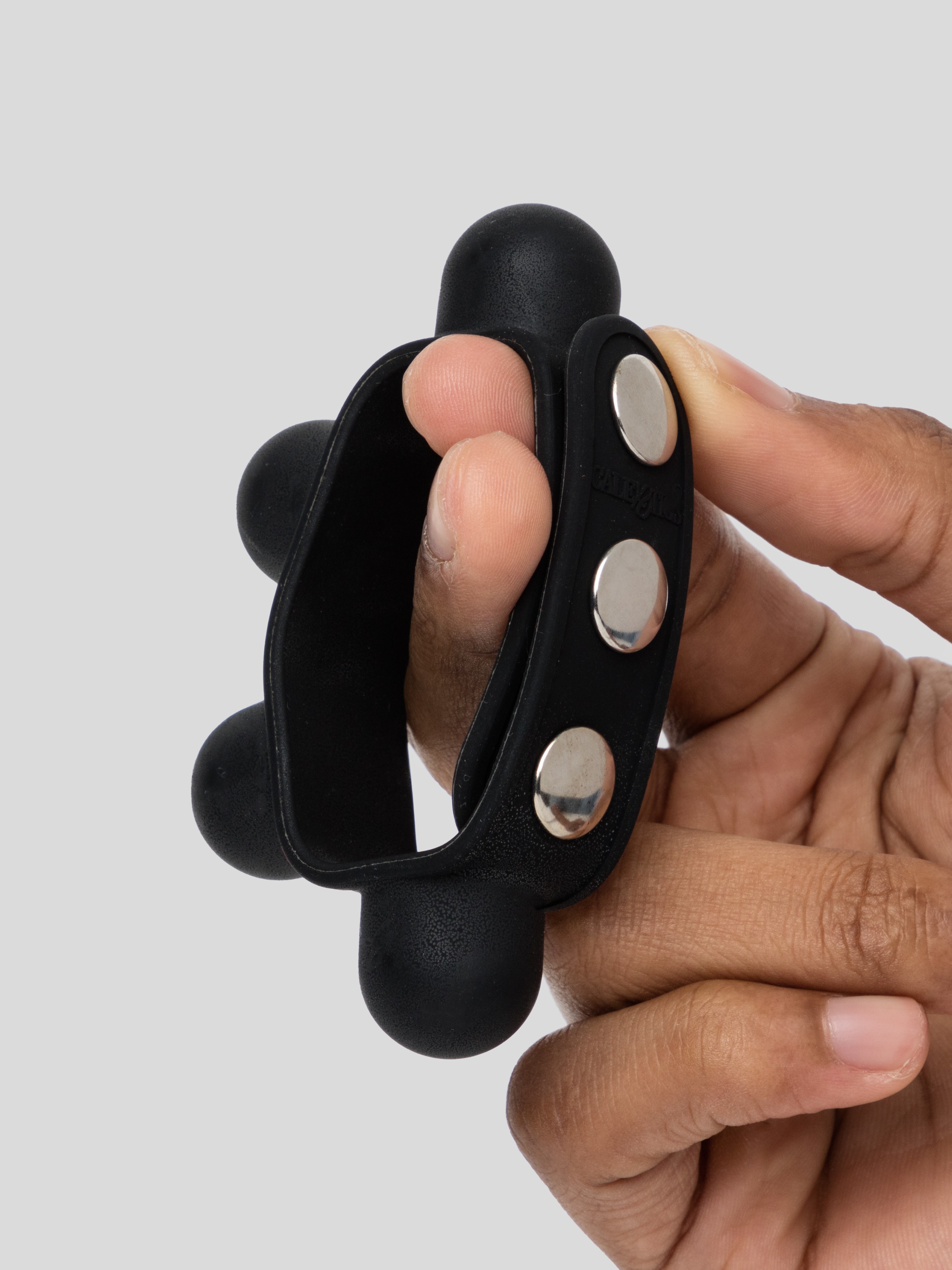 Adjustable Weighted Silicone Ball Stretcher 87g, Black, hi-res