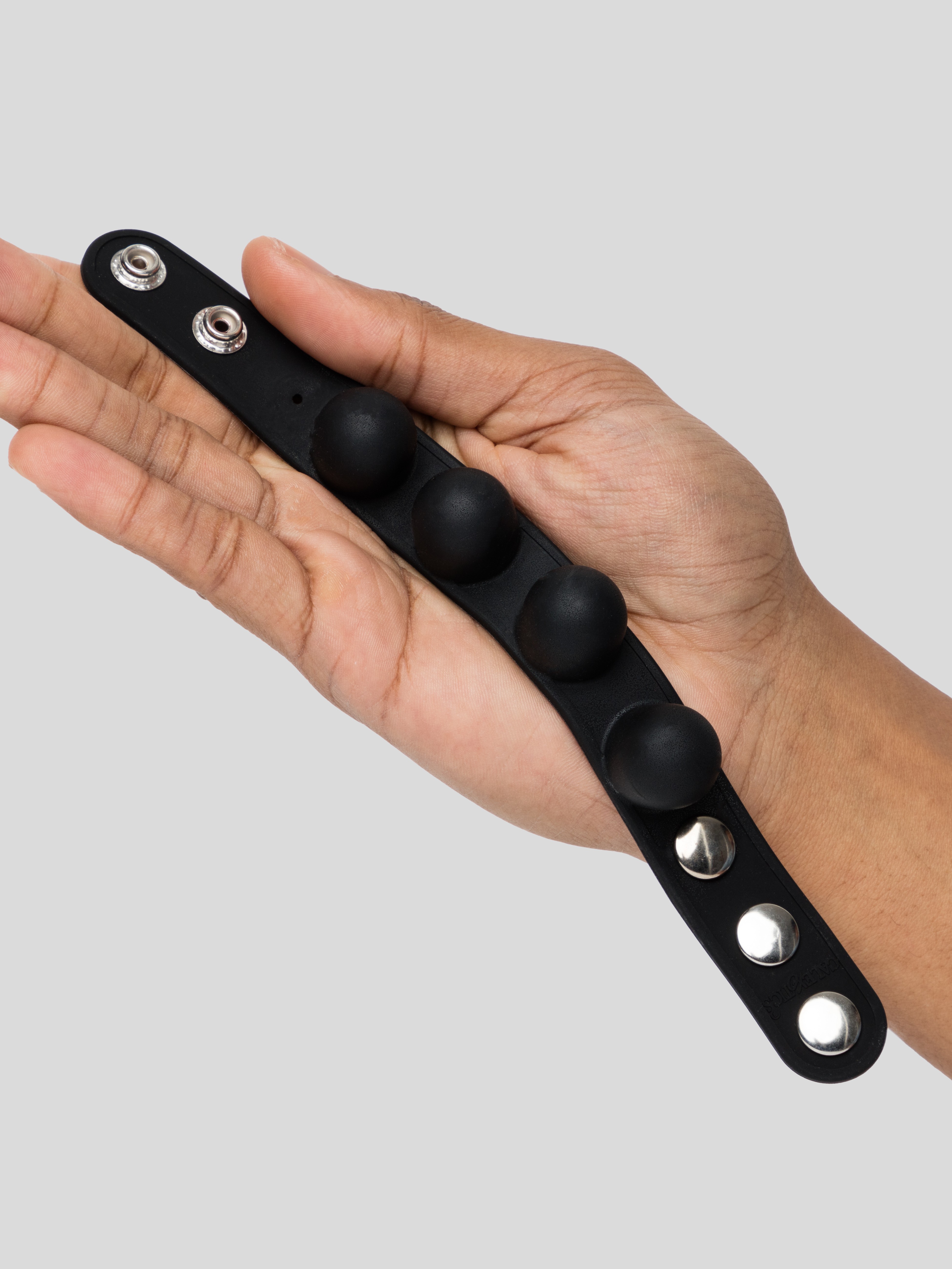 Adjustable Weighted Silicone Ball Stretcher 87g, Black, hi-res