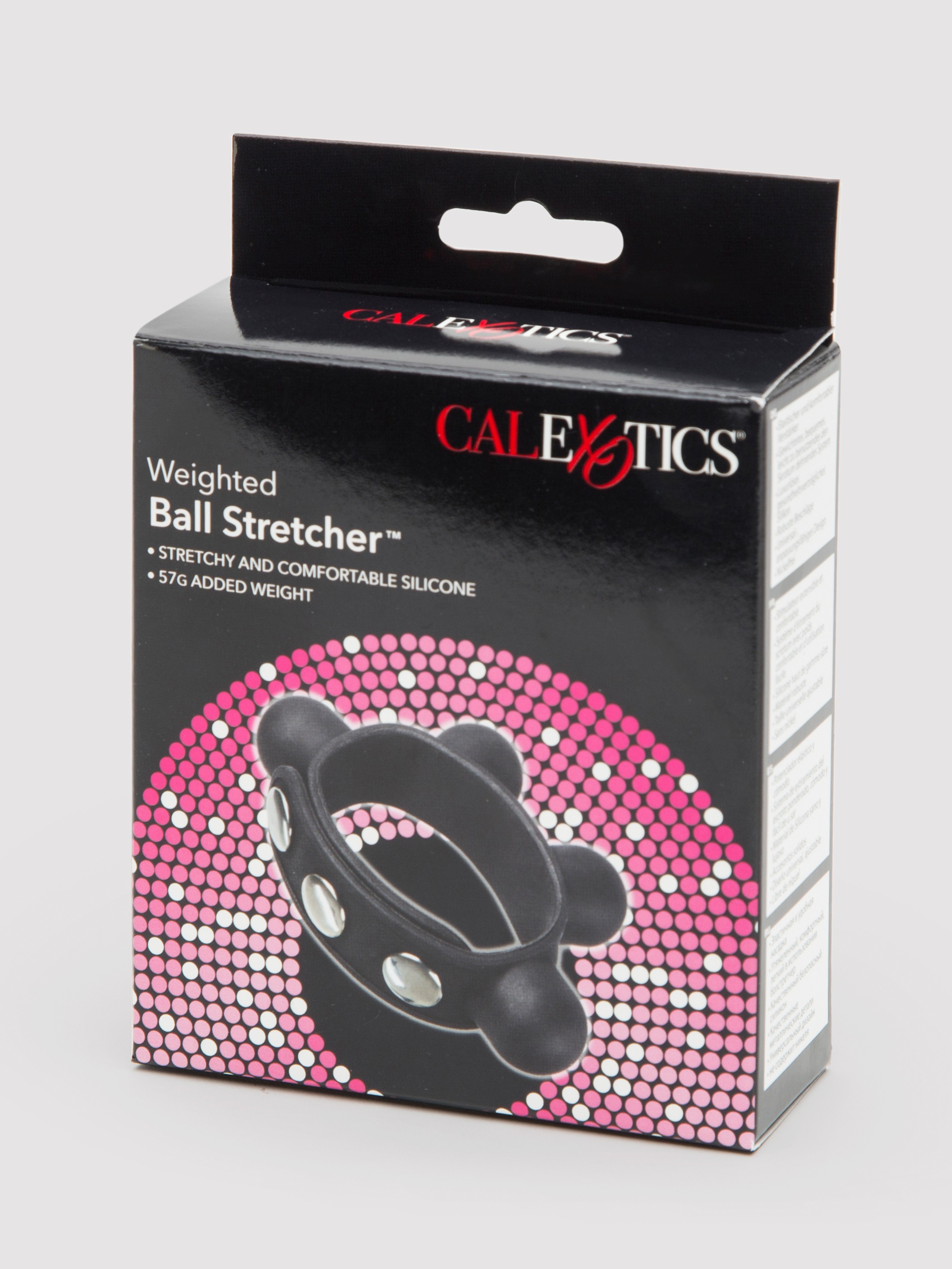 Adjustable Weighted Silicone Ball Stretcher 87g, Black, hi-res