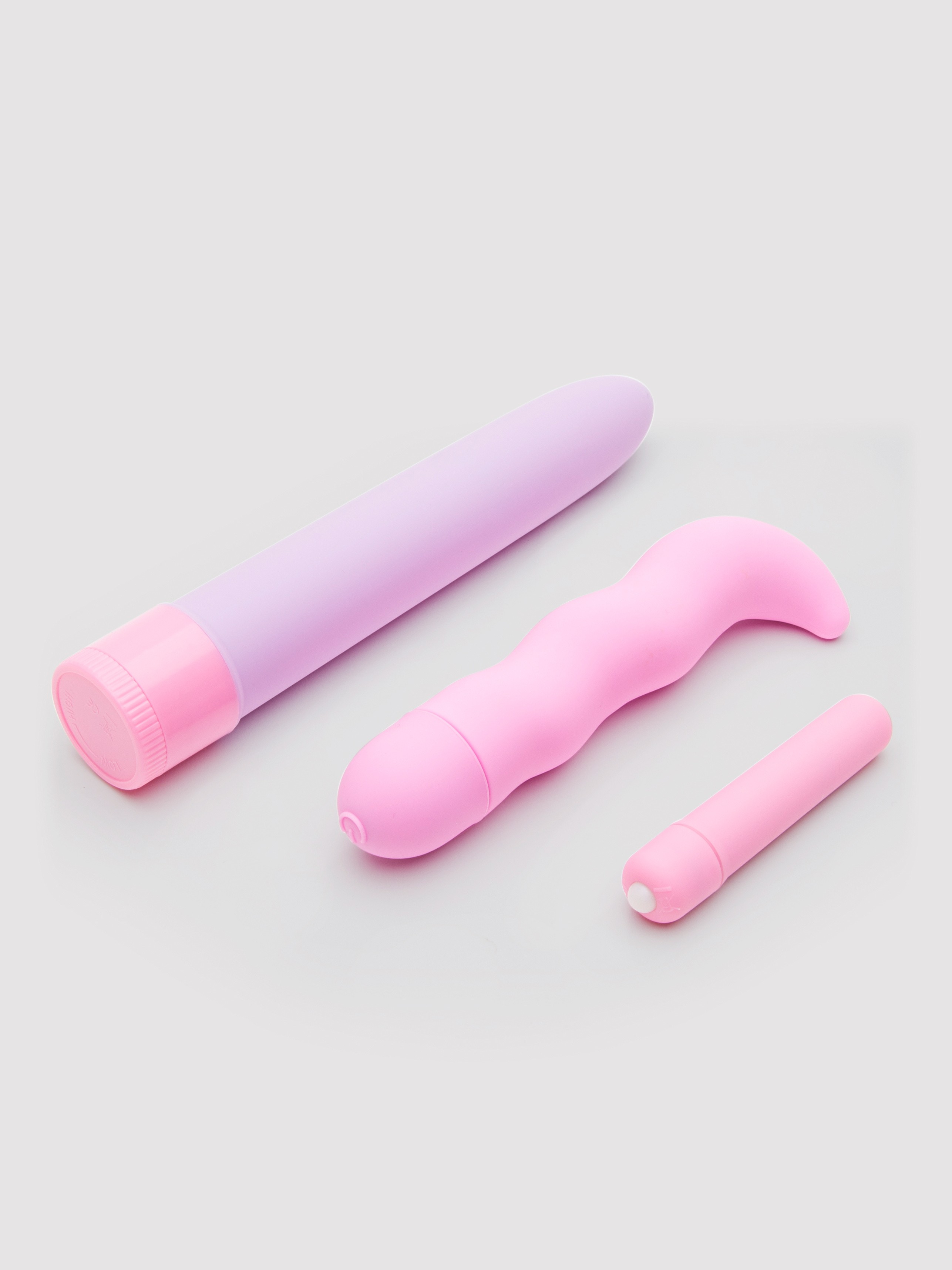 Lovehoney First Time Fun Vibrator Starter Kit (4 Piece), Pink, hi-res