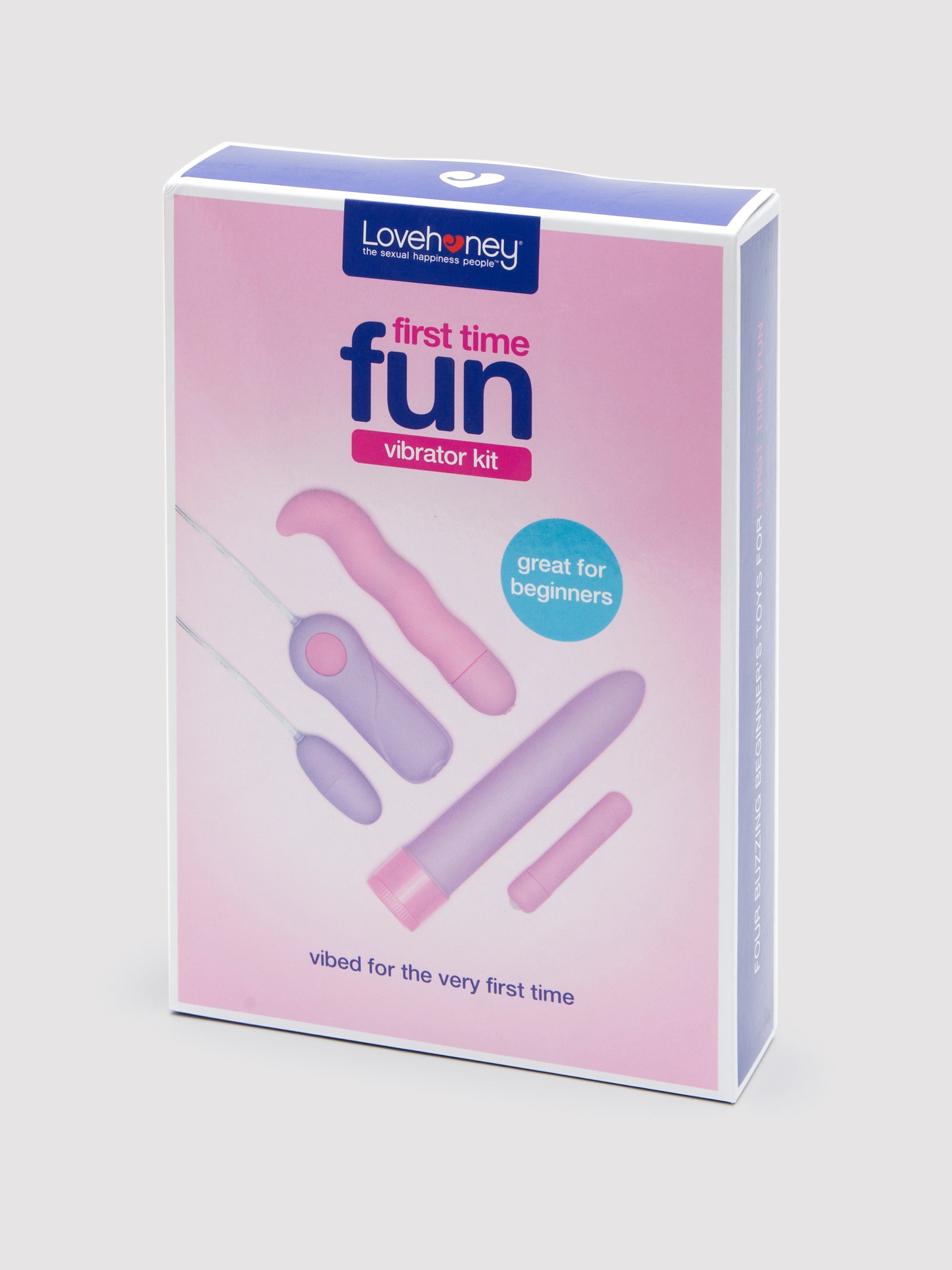 Lovehoney First Time Fun Vibrator Starter Kit (4 Piece), Pink, hi-res