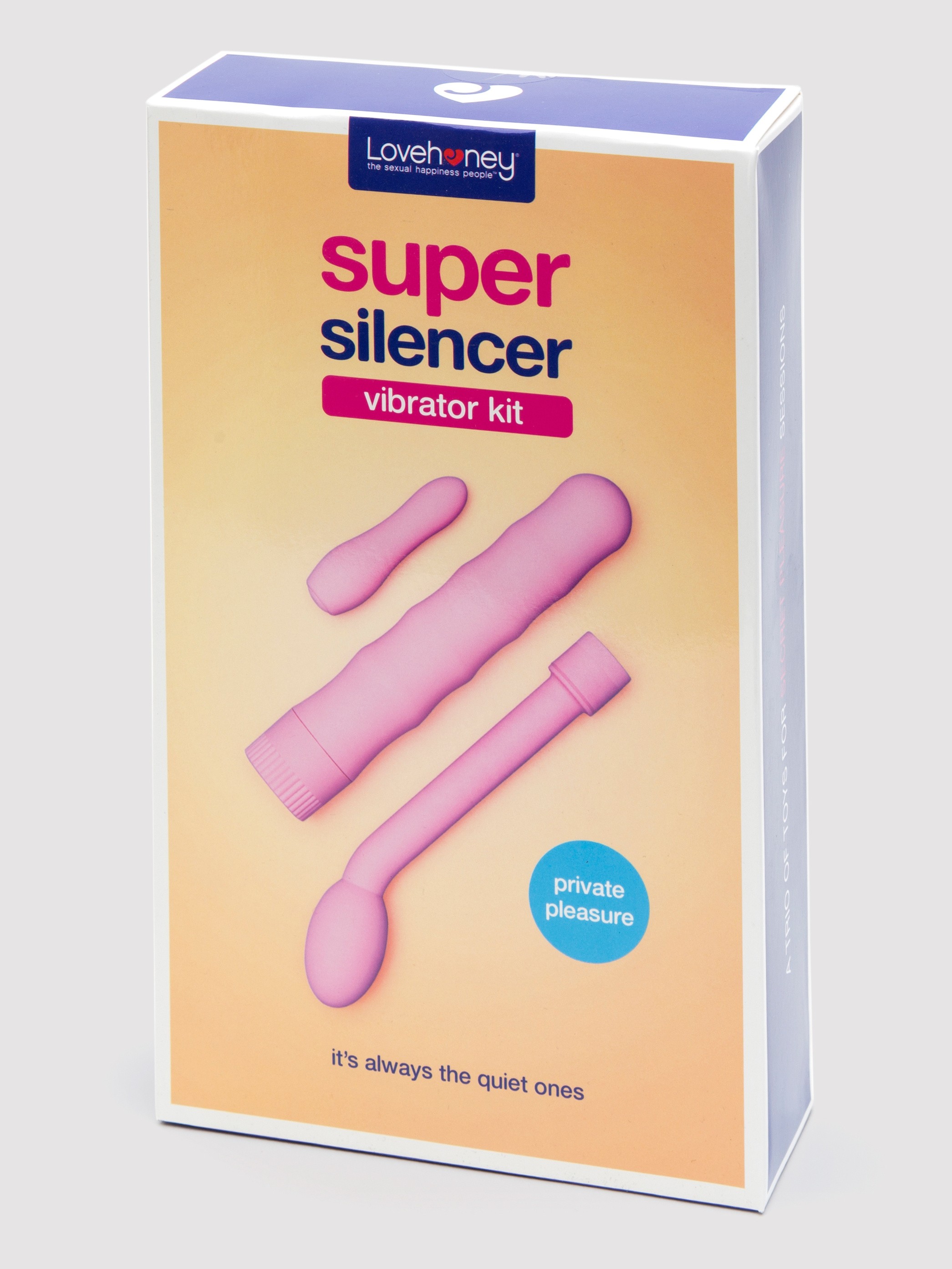 Lovehoney Super Silencer Extra Quiet Vibrator Set (3 Piece), Pink, hi-res