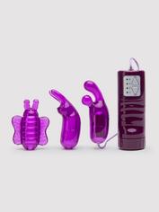 Lovehoney Turn Me On Clitoral Vibrator Kit (6 Piece), Purple, hi-res