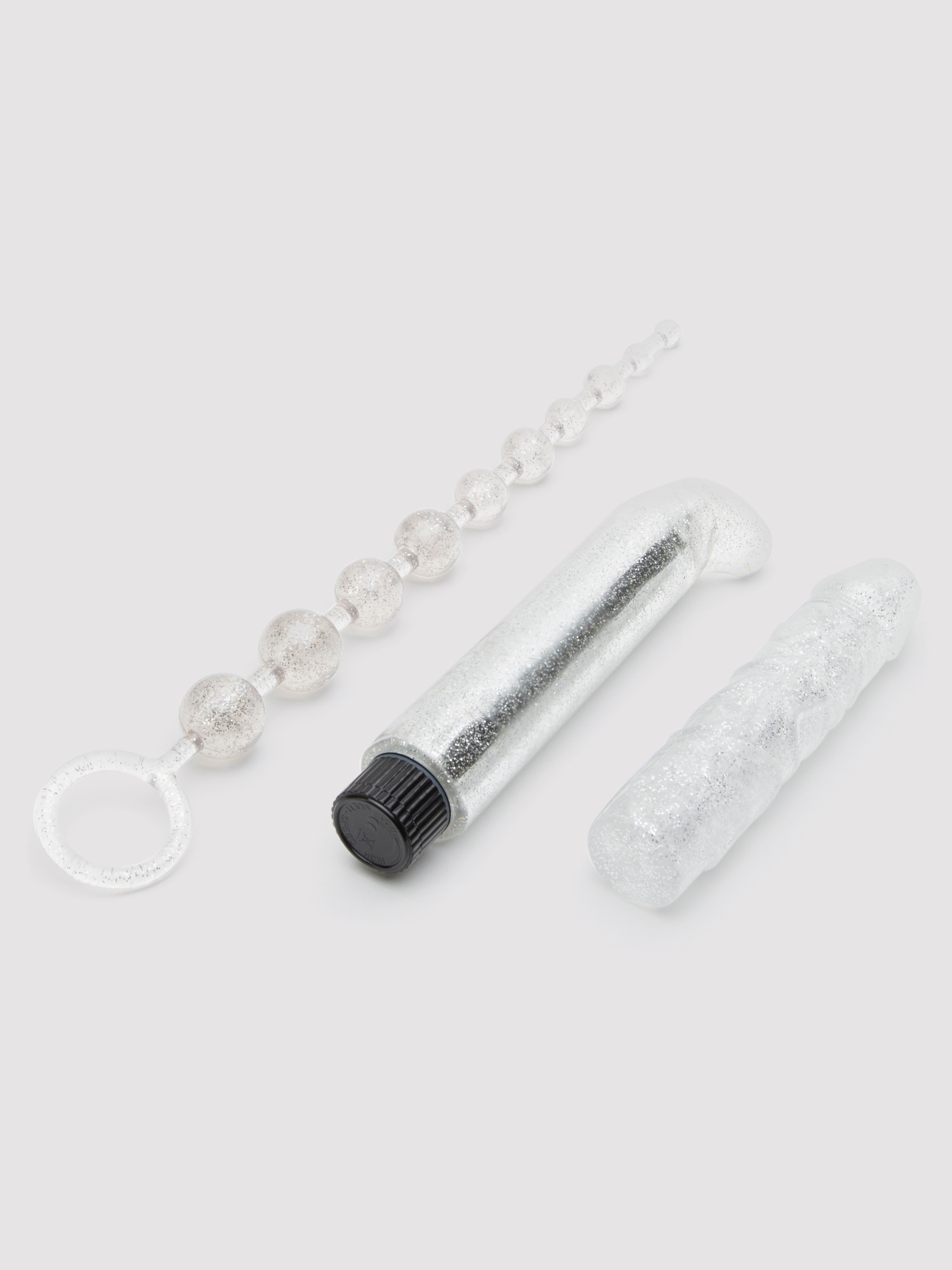 Lovehoney Crystal Kink Couple's Sex Toy Kit (8 Piece), Clear, hi-res