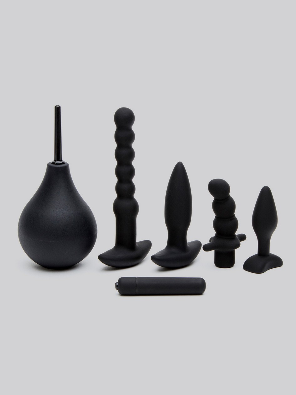 Lovehoney Bumper Booty Bundle Anal Sex Toy Kit (6 Piece), Black, hi-res