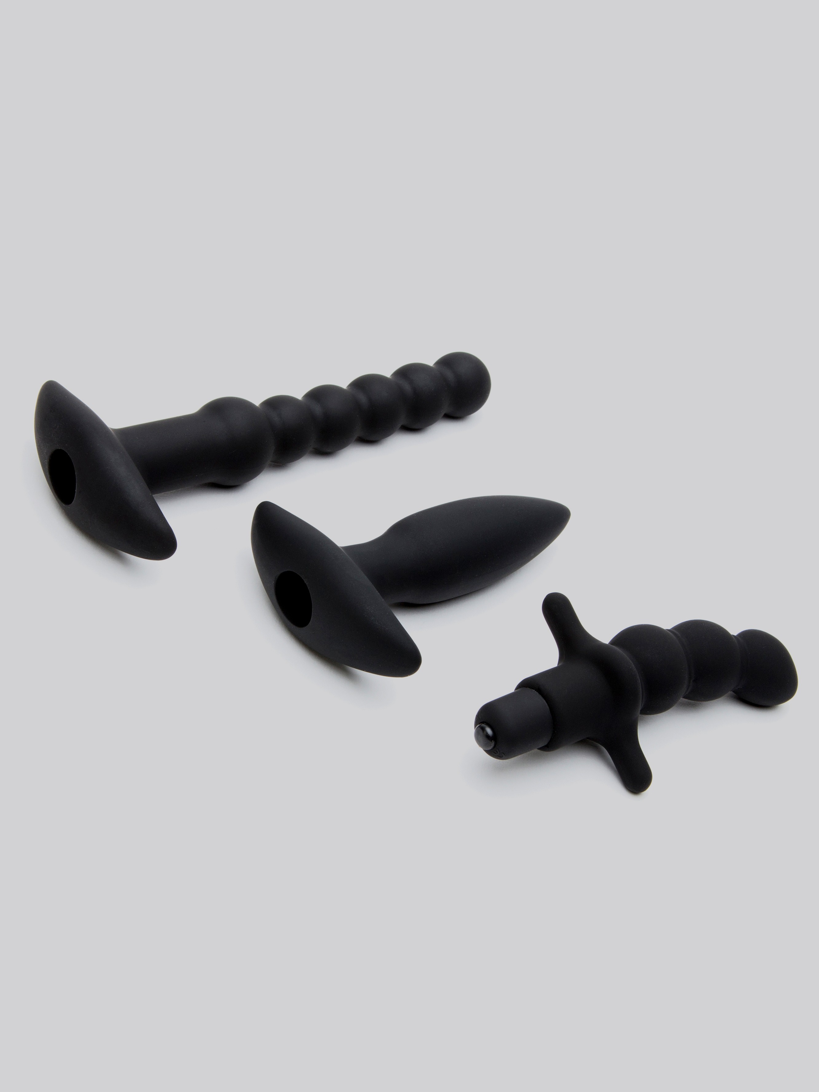 Lovehoney Bumper Booty Bundle Anal Sex Toy Kit (6 Piece), Black, hi-res