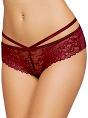 Seven 'til Midnight Wine Cage-Back Knickers, Red, hi-res