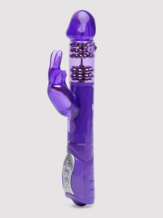 Lovehoney Jessica Rabbit Xtra 10 Function Thrusting Rabbit Vibrator, Purple, hi-res