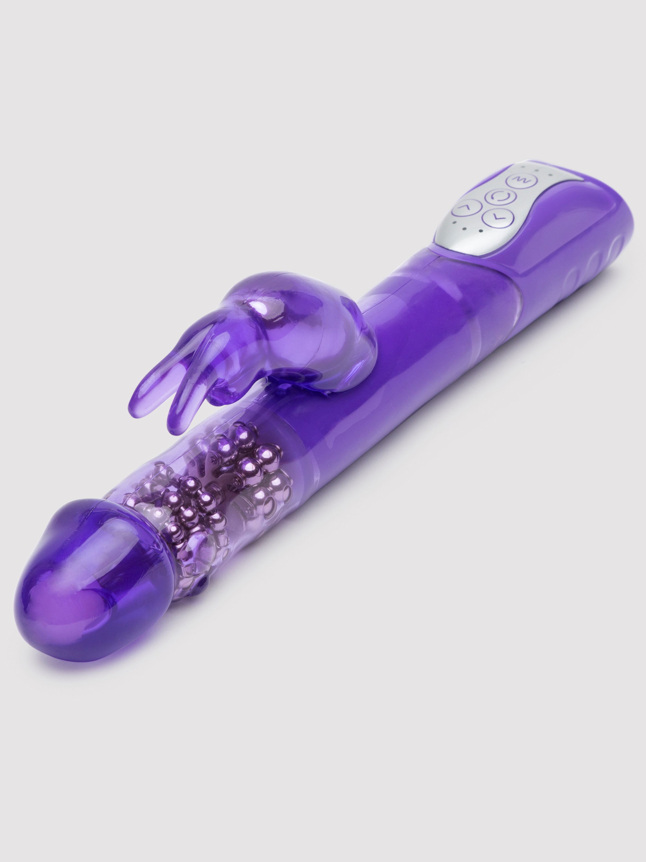 Lovehoney Jessica Rabbit Xtra 10 Function Thrusting Rabbit Vibrator, Purple, hi-res