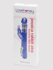 Lovehoney Jessica Rabbit Xtra 10 Function Thrusting Rabbit Vibrator, Purple, hi-res