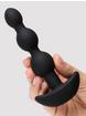 b-Vibe Triplet Rechargeable Remote Control Vibrating Anal Beads, Black, hi-res