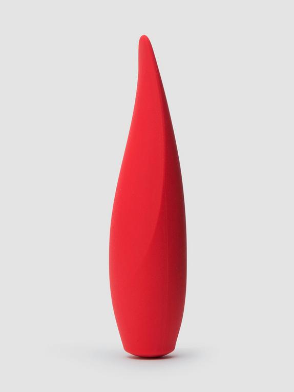 Red Hot Rechargeable Silicone Flickering Tongue Vibrator, Red, hi-res