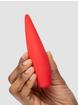 Red Hot Rechargeable Silicone Flickering Tongue Vibrator, Red, hi-res