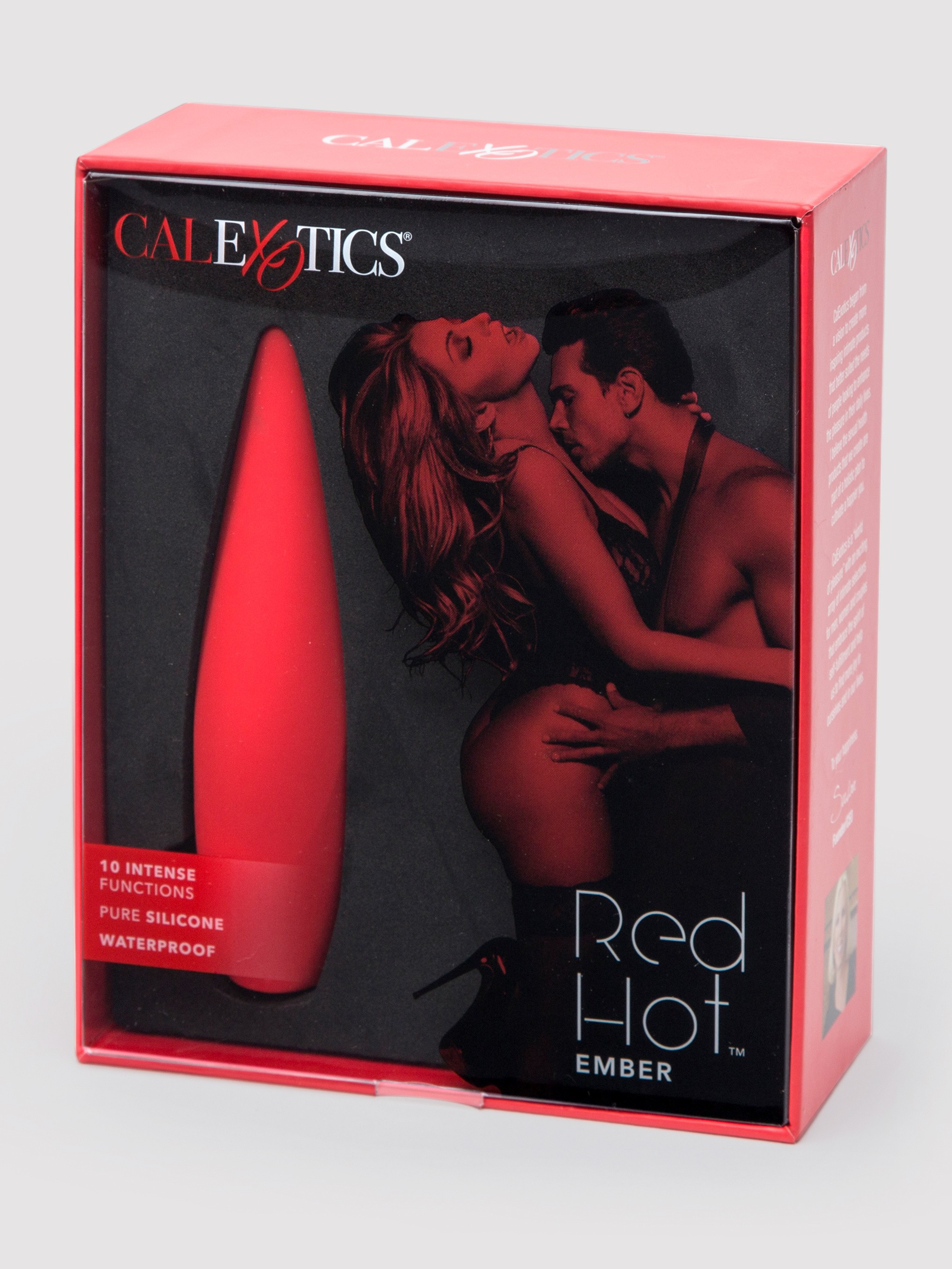 Red Hot Rechargeable Silicone Flickering Tongue Vibrator, Red, hi-res