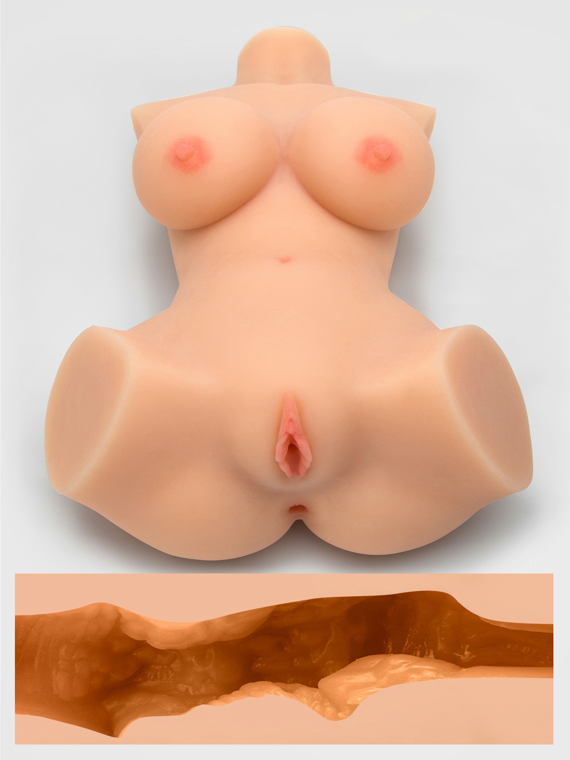 Image of THRUST Pro Elite Alicia Realistic Vagina, Ass and Tits Masturbator 7.5kg - Flesh Pink