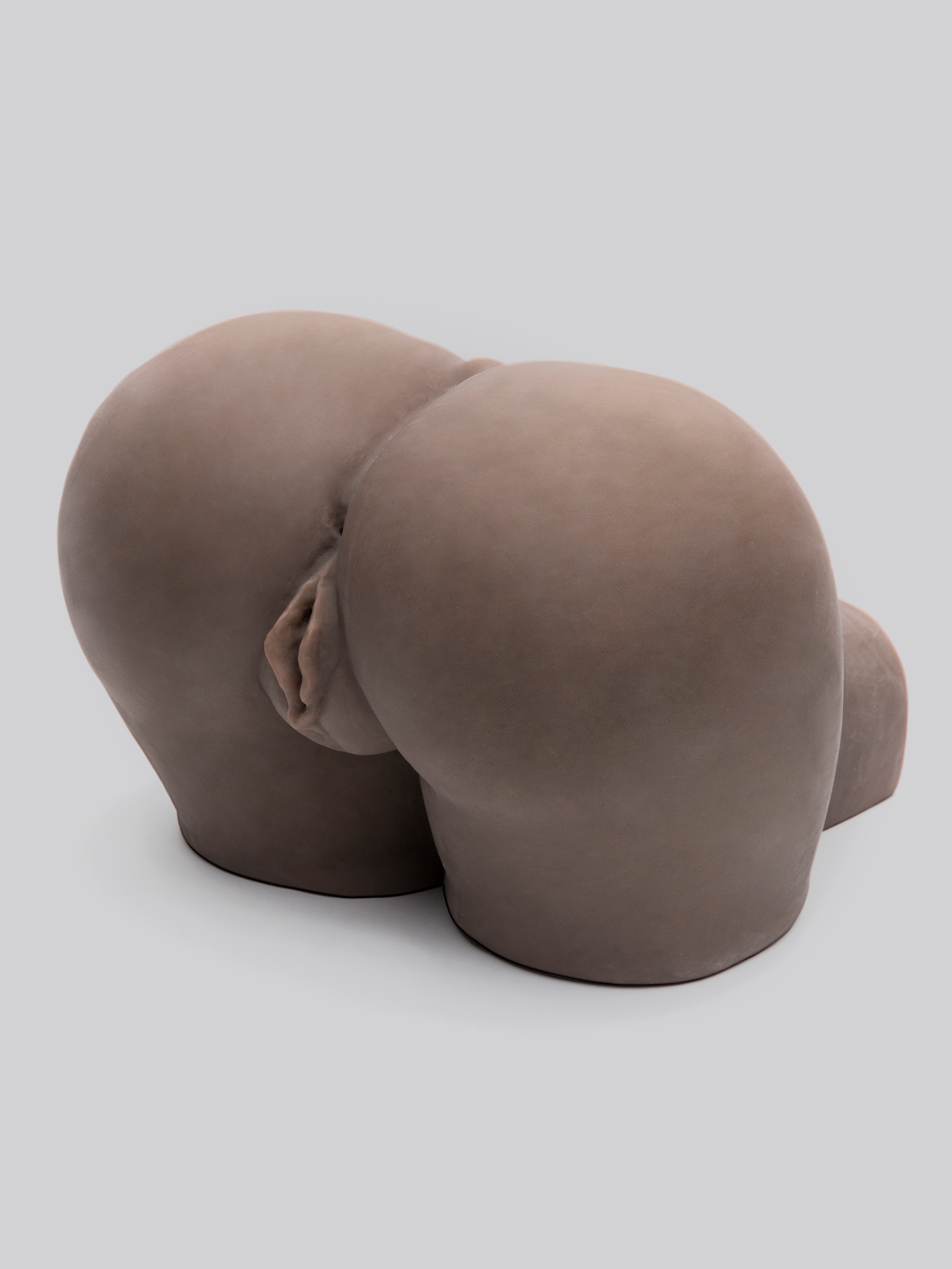 THRUST Pro Elite Tiana Ribbed Vagina and Ass Masturbator 7kg, Flesh Brown, hi-res