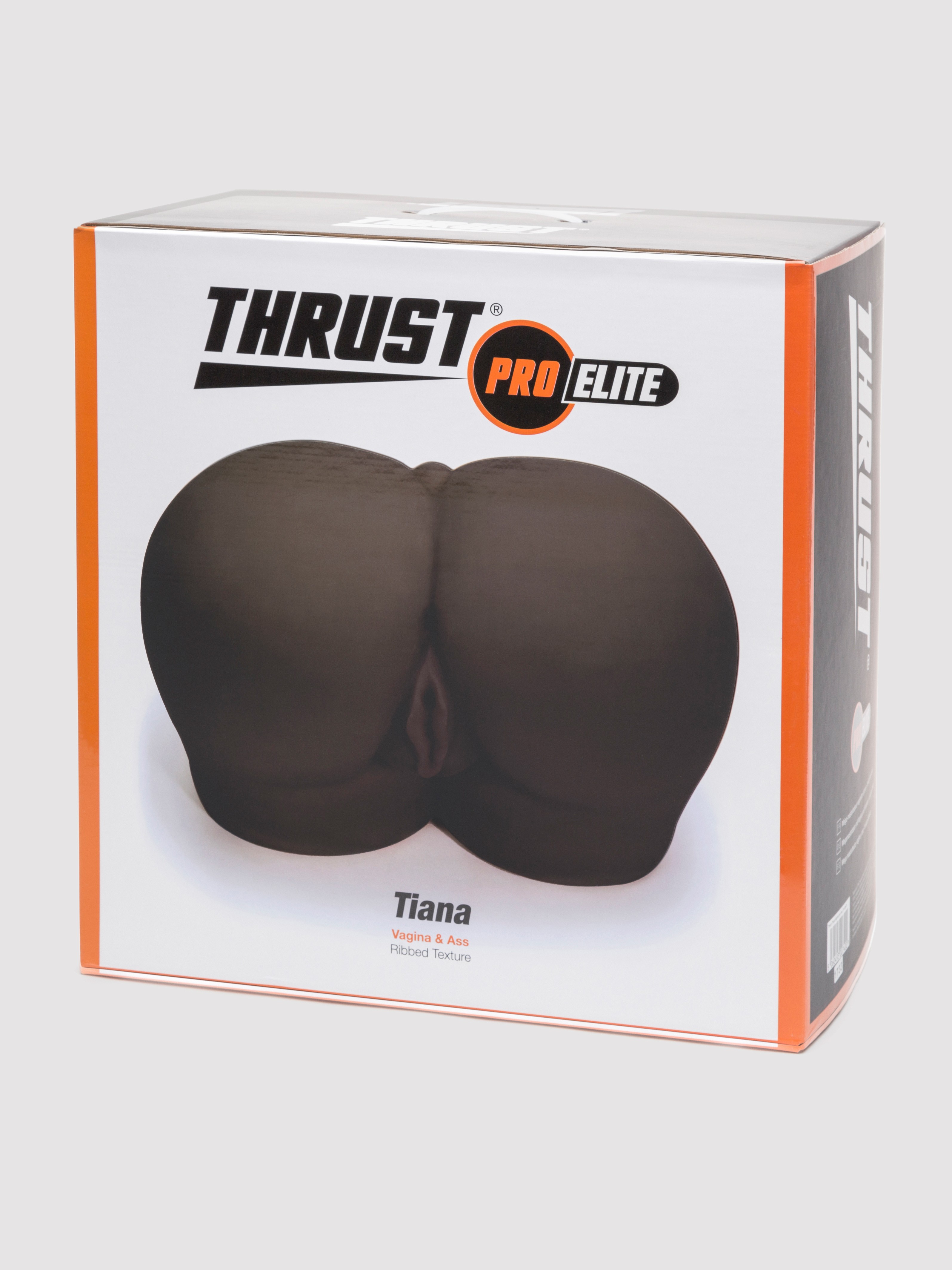 THRUST Pro Elite Tiana Ribbed Vagina and Ass Masturbator 7kg, Flesh Brown, hi-res