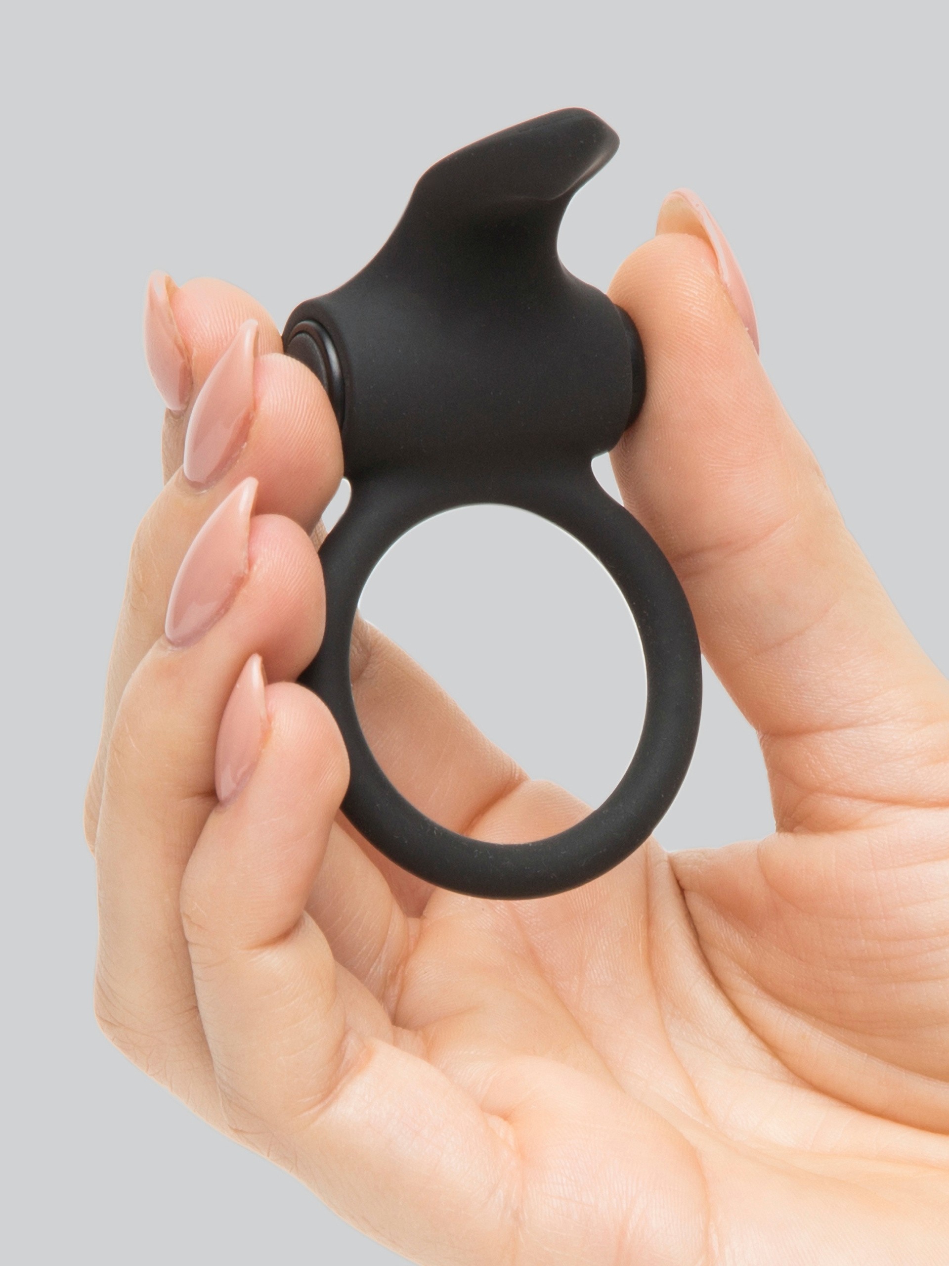 Tracey Cox Supersex Stimulator Silicone Love Ring, Black, hi-res