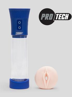 Pompe à pénis automatique rechargeable vagin réaliste Pro Tech, THRUST