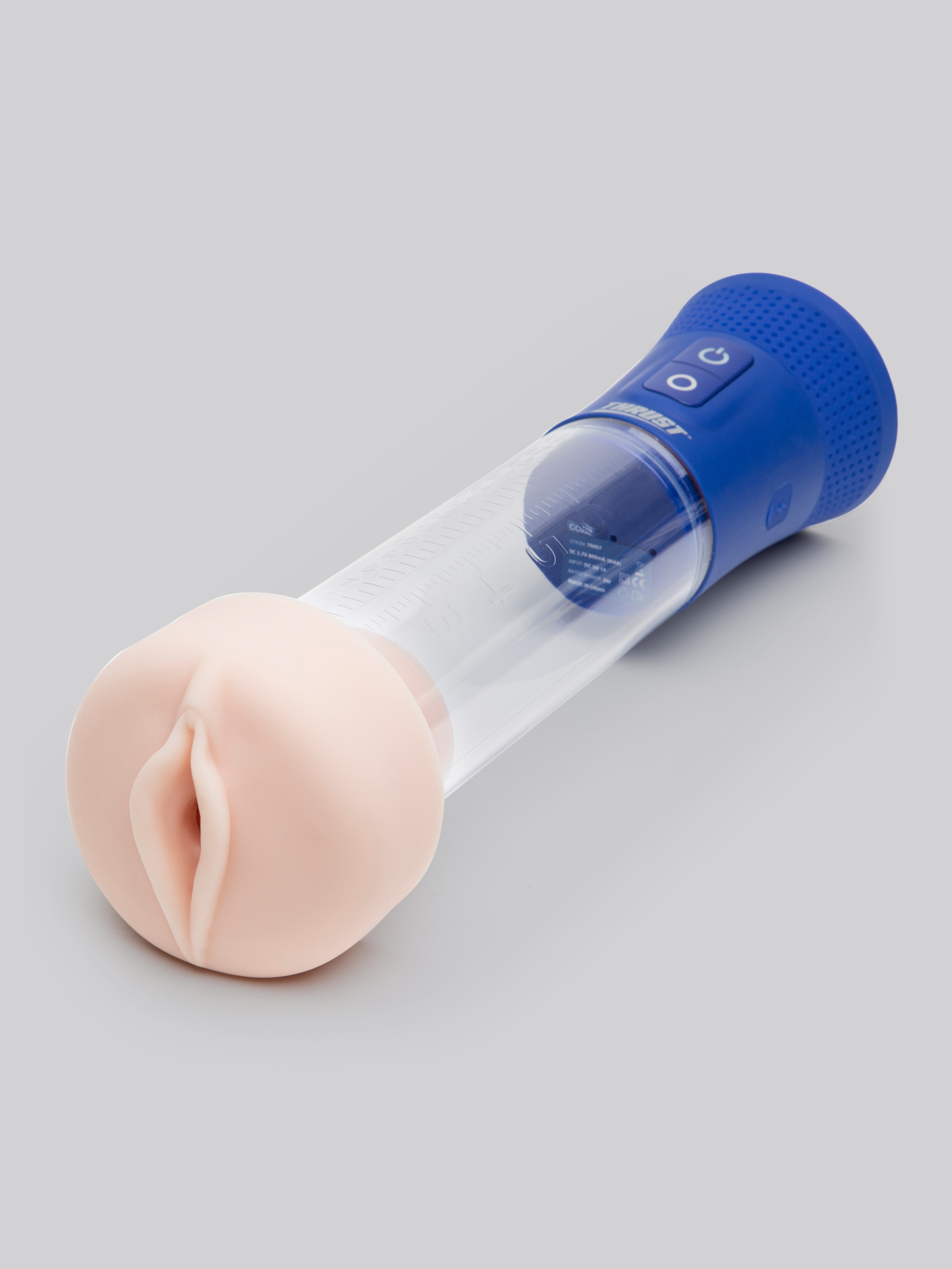 THRUST Pro Tech Realistic Vagina Automatic Pump, Blue, hi-res