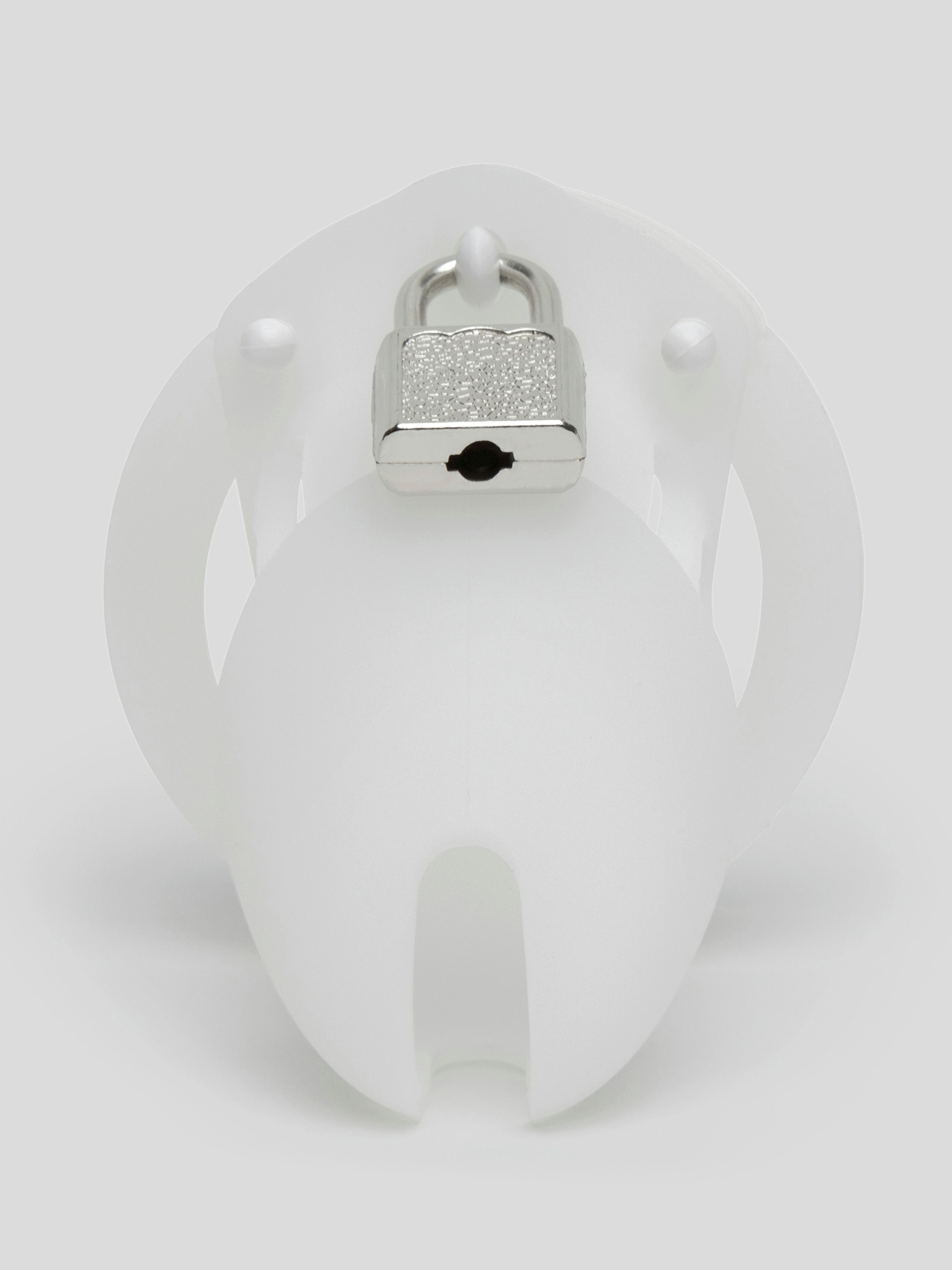 DOMINIX Deluxe Silicone Short Cock Cage 3 Inch , Clear, hi-res