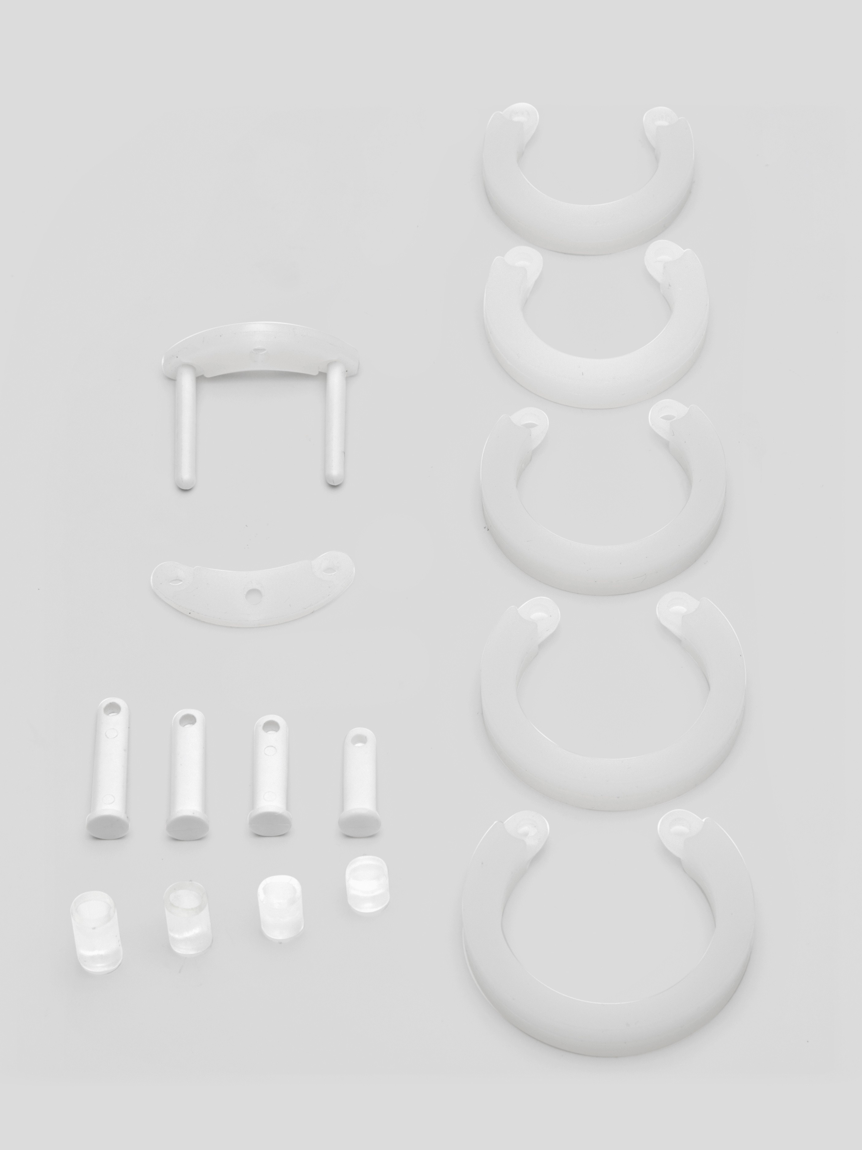 DOMINIX Deluxe Silicone Short Cock Cage 3 Inch , Clear, hi-res