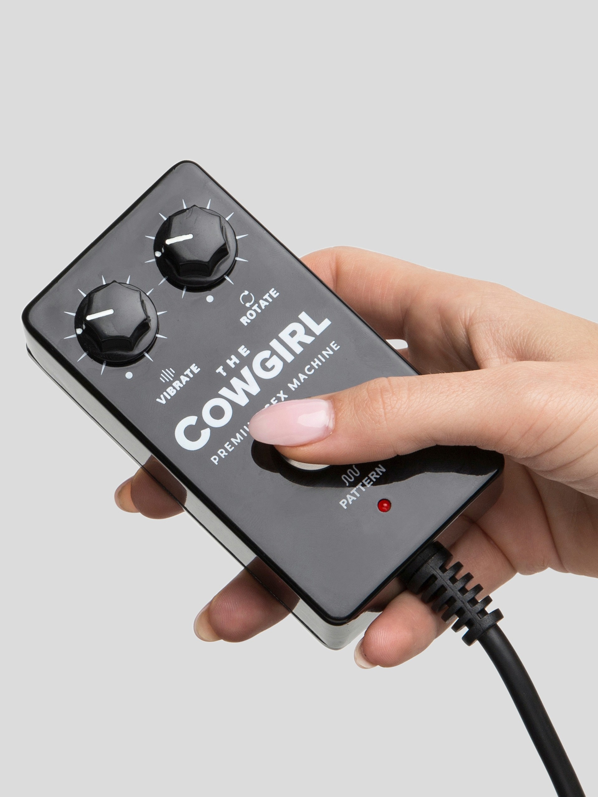 The Cowgirl Premium Remote and App Controlled Riding Sex Machine, Black, hi-res