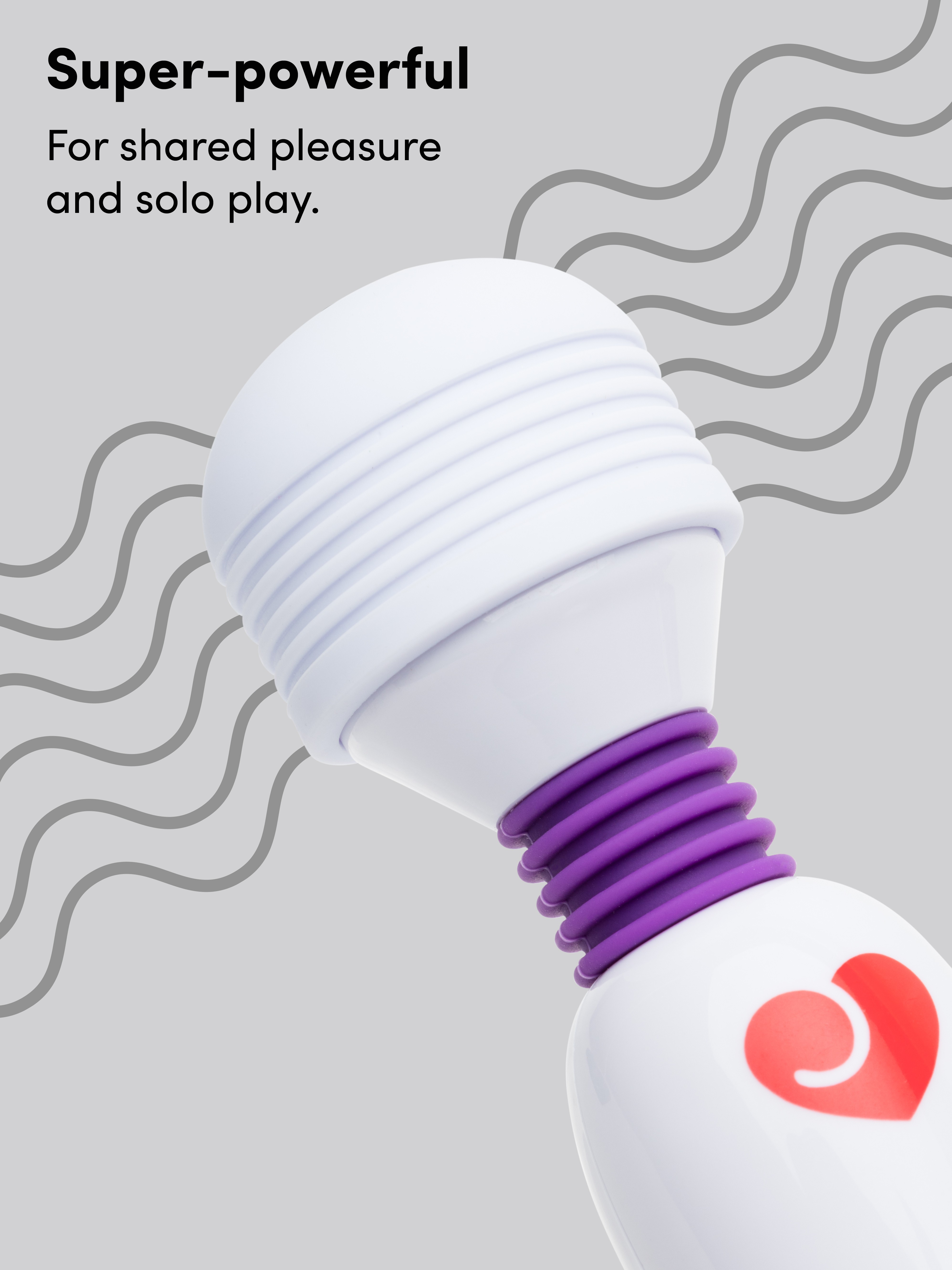 Lovehoney Deluxe Rechargeable Mini Massage Wand Vibrator, White, hi-res