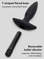 Lovehoney Butt Tingler 10 Function Vibrating Butt Plug 3.5 Inch, Black, hi-res