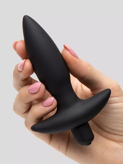 Lovehoney Butt Tingler 10 Function Vibrating Butt Plug 3.5 Inch, Black, hi-res