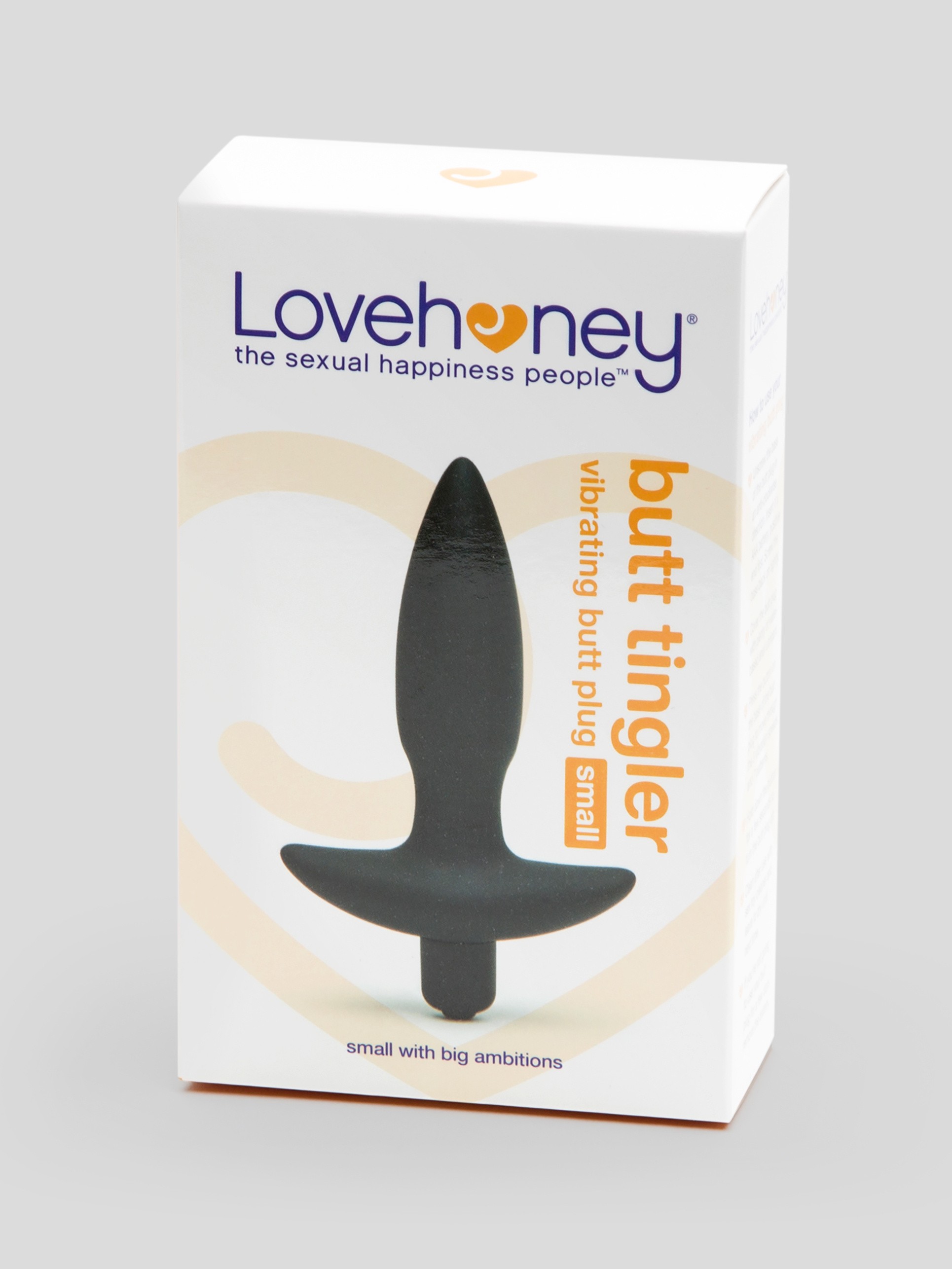 Lovehoney Butt Tingler 10 Function Vibrating Butt Plug 3.5 Inch, Black, hi-res