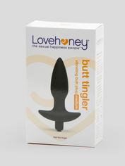 Lovehoney Butt Tingler 10 Function Vibrating Butt Plug 4 Inch, Black, hi-res