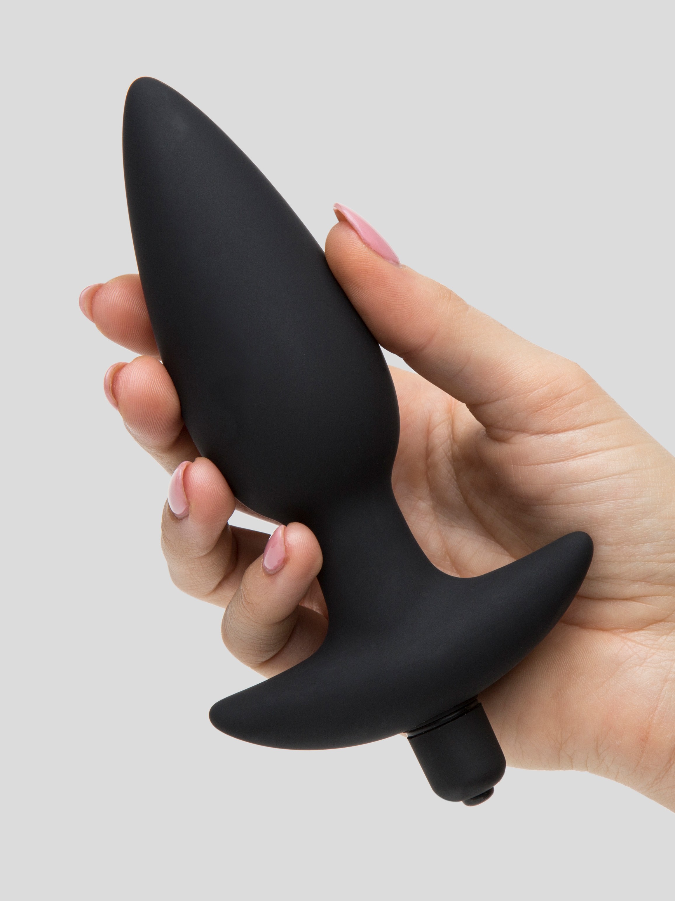 Lovehoney Butt Tingler 10 Function Vibrating Butt Plug 4.5 Inch, Black, hi-res